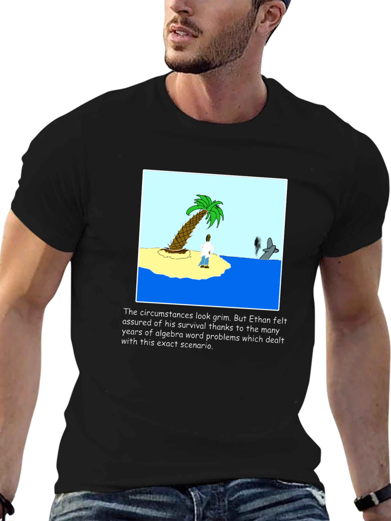 Algebra Survival T-Shirt: Ethans Grim Circumstance