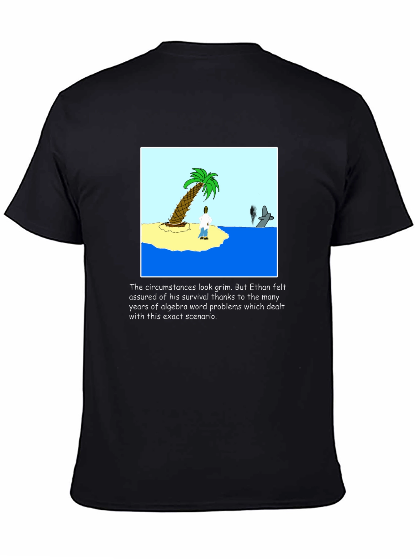 Algebra Survival T-Shirt: Ethans Grim Circumstance