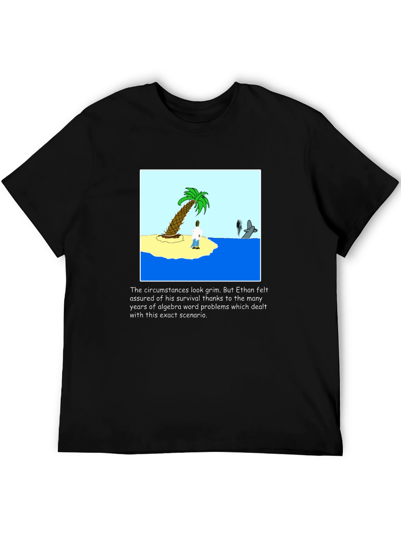 Algebra Survival T-Shirt: Ethans Grim Circumstance