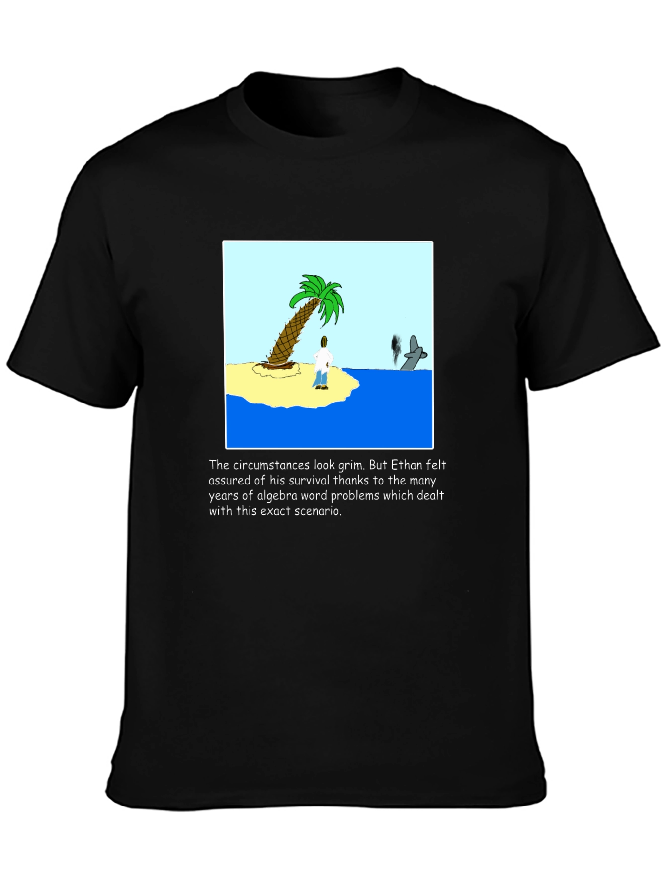 Algebra Survival T-Shirt: Ethans Grim Circumstance