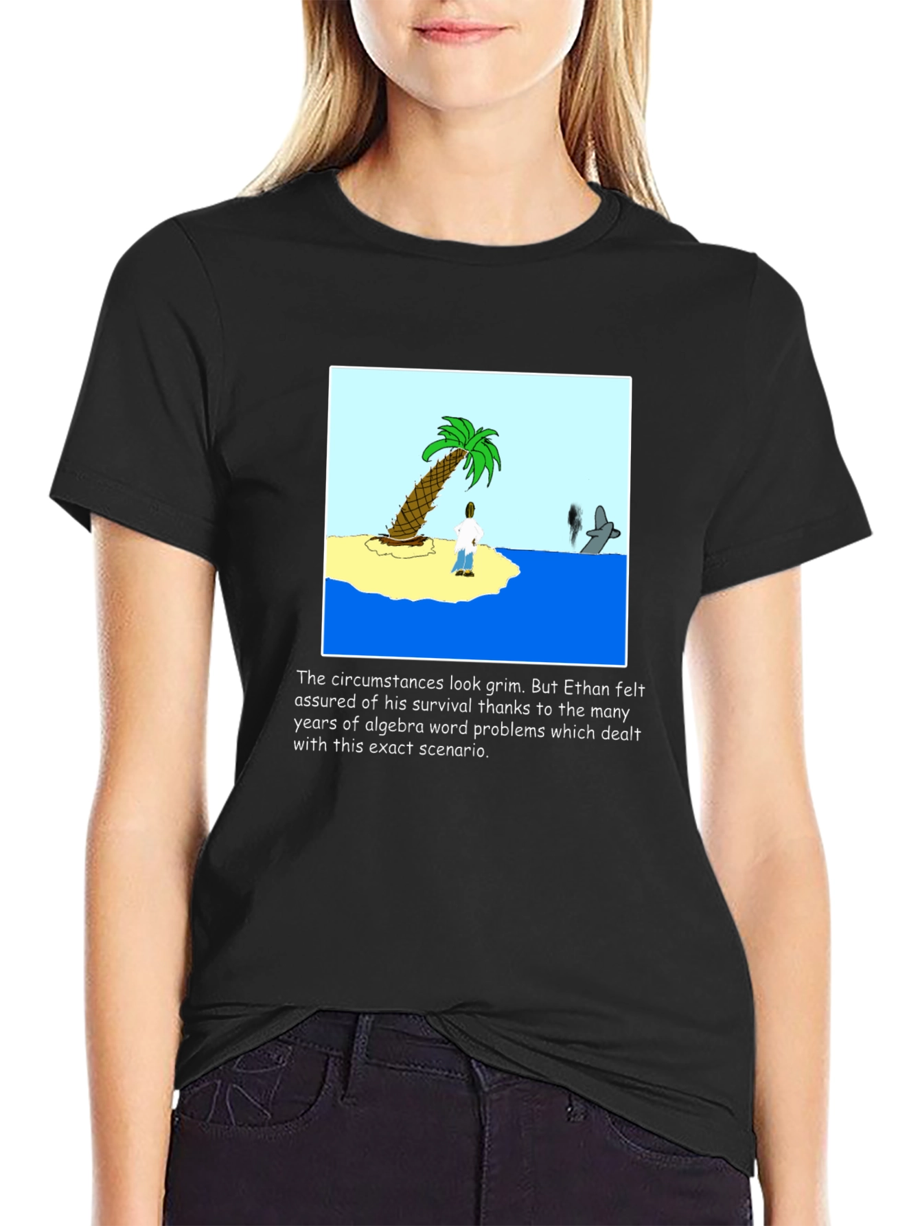 Algebra Survival T-Shirt: Ethans Grim Circumstance
