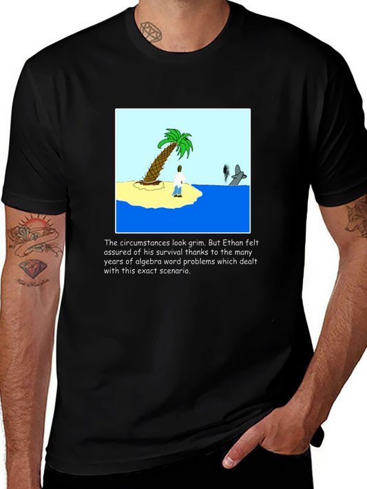 Algebra Survival T-Shirt: Ethans Grim Circumstance