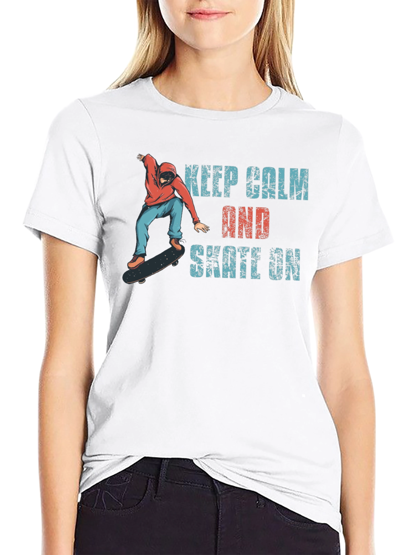 Keep Calm and Skate On T-Shirt