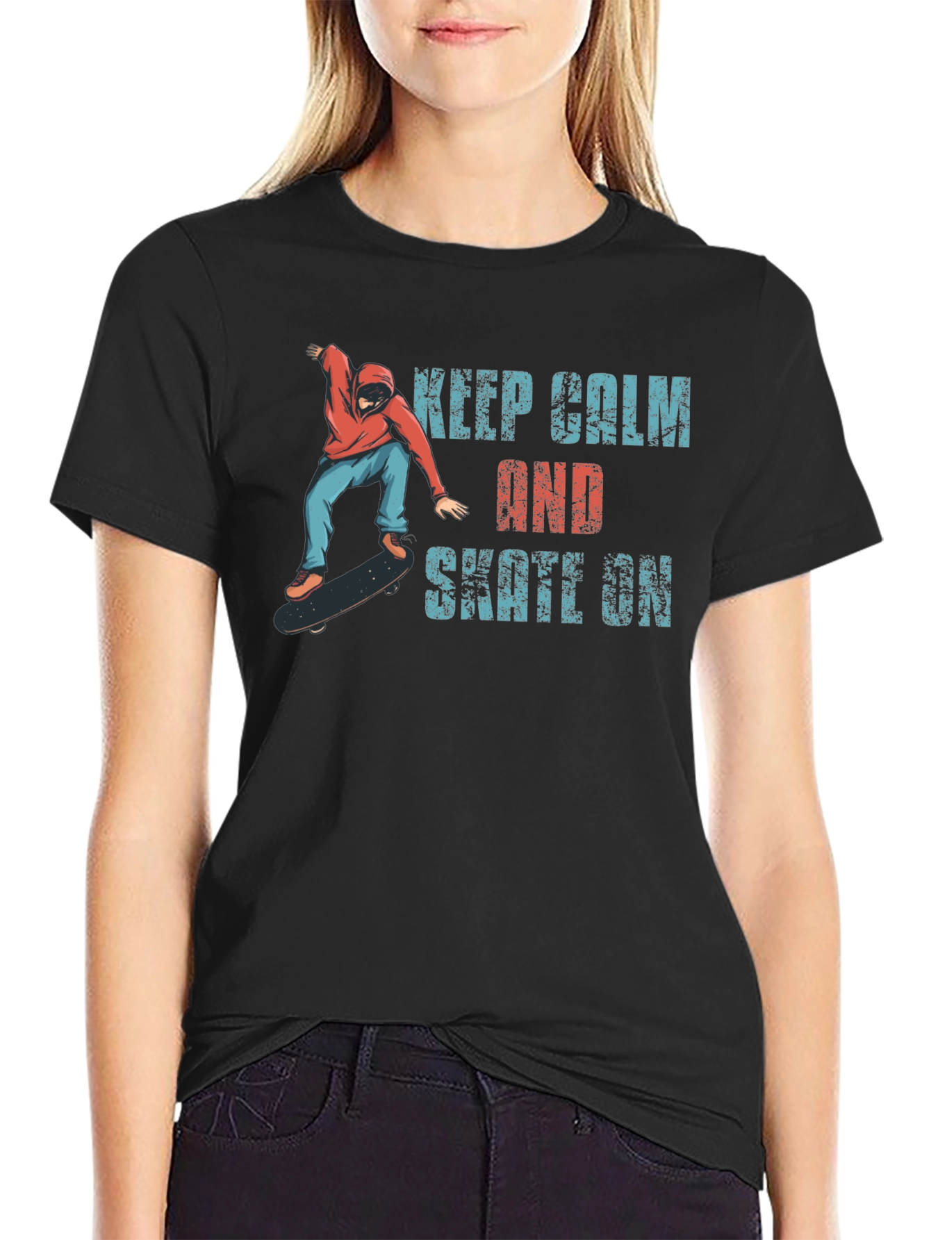 Keep Calm and Skate On T-Shirt