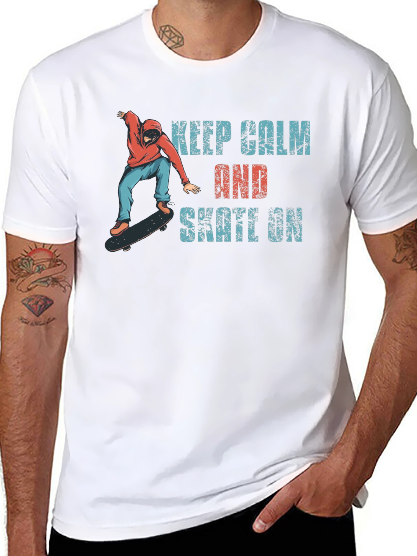 Keep Calm and Skate On T-Shirt