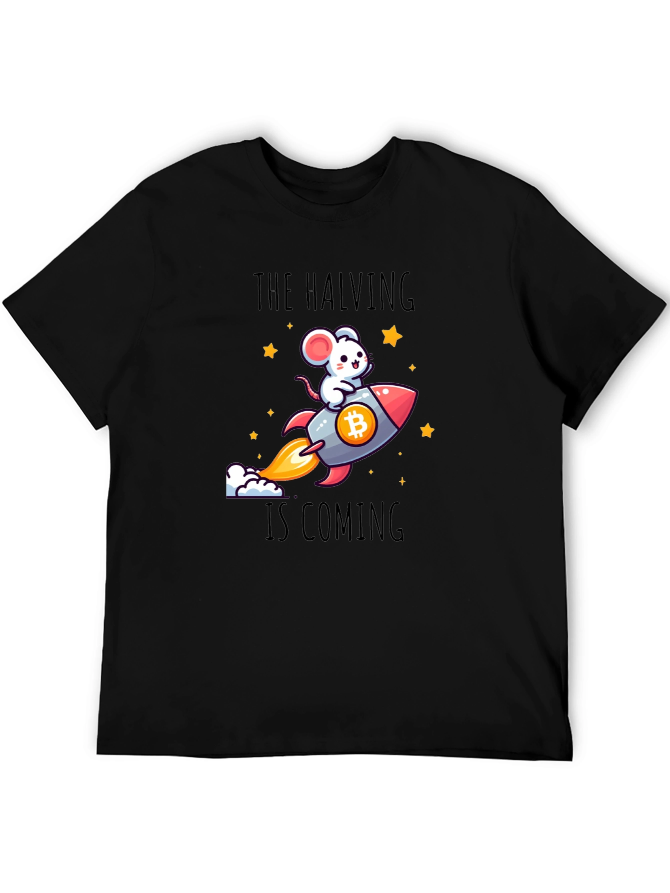 Bitcoin Halving T-Shirt - Rocket Mouse Crypto Tee