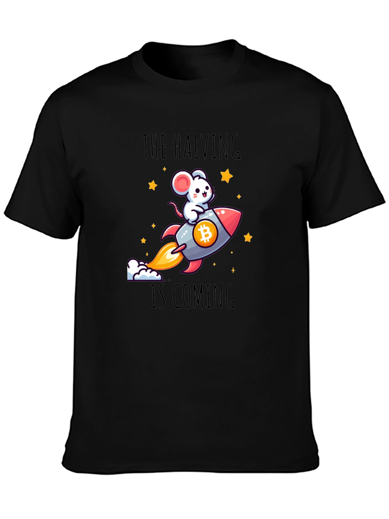 Bitcoin Halving T-Shirt - Rocket Mouse Crypto Tee