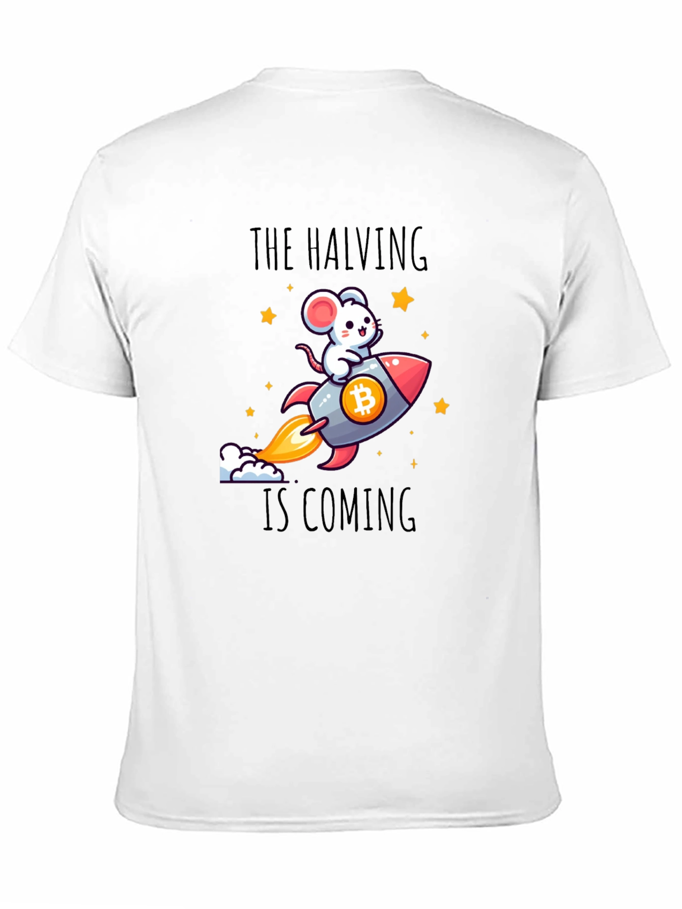 Bitcoin Halving T-Shirt - Rocket Mouse Crypto Tee