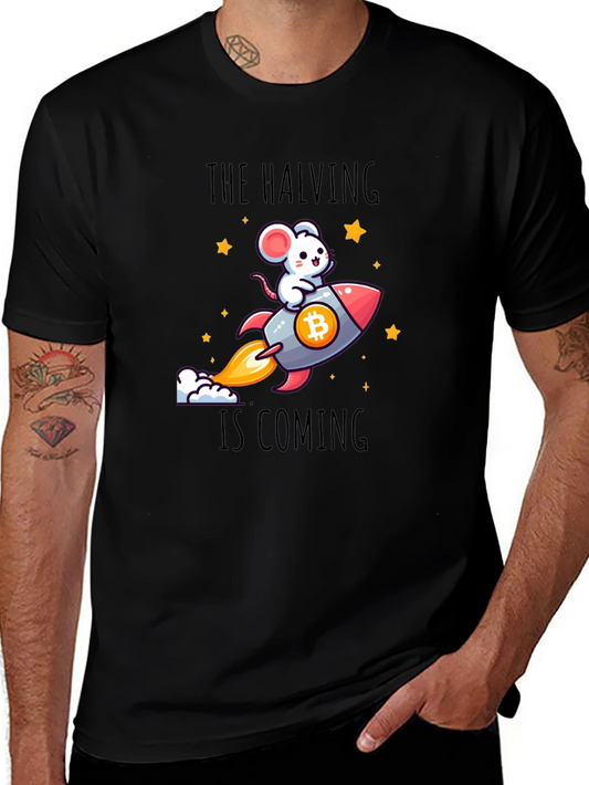 Bitcoin Halving T-Shirt - Rocket Mouse Crypto Tee