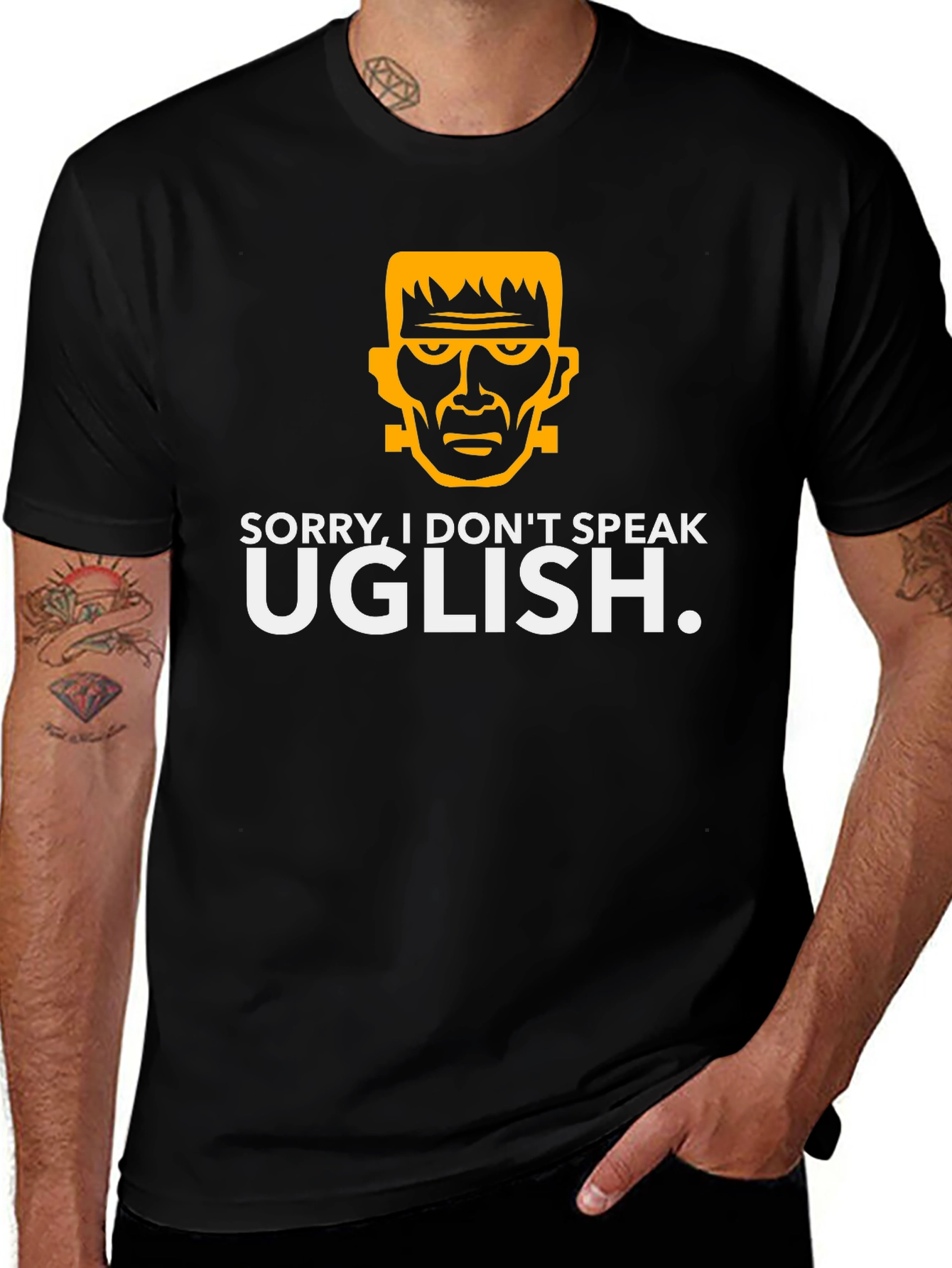 UGLISH T-Shirt - Funny Halloween Monster Tee