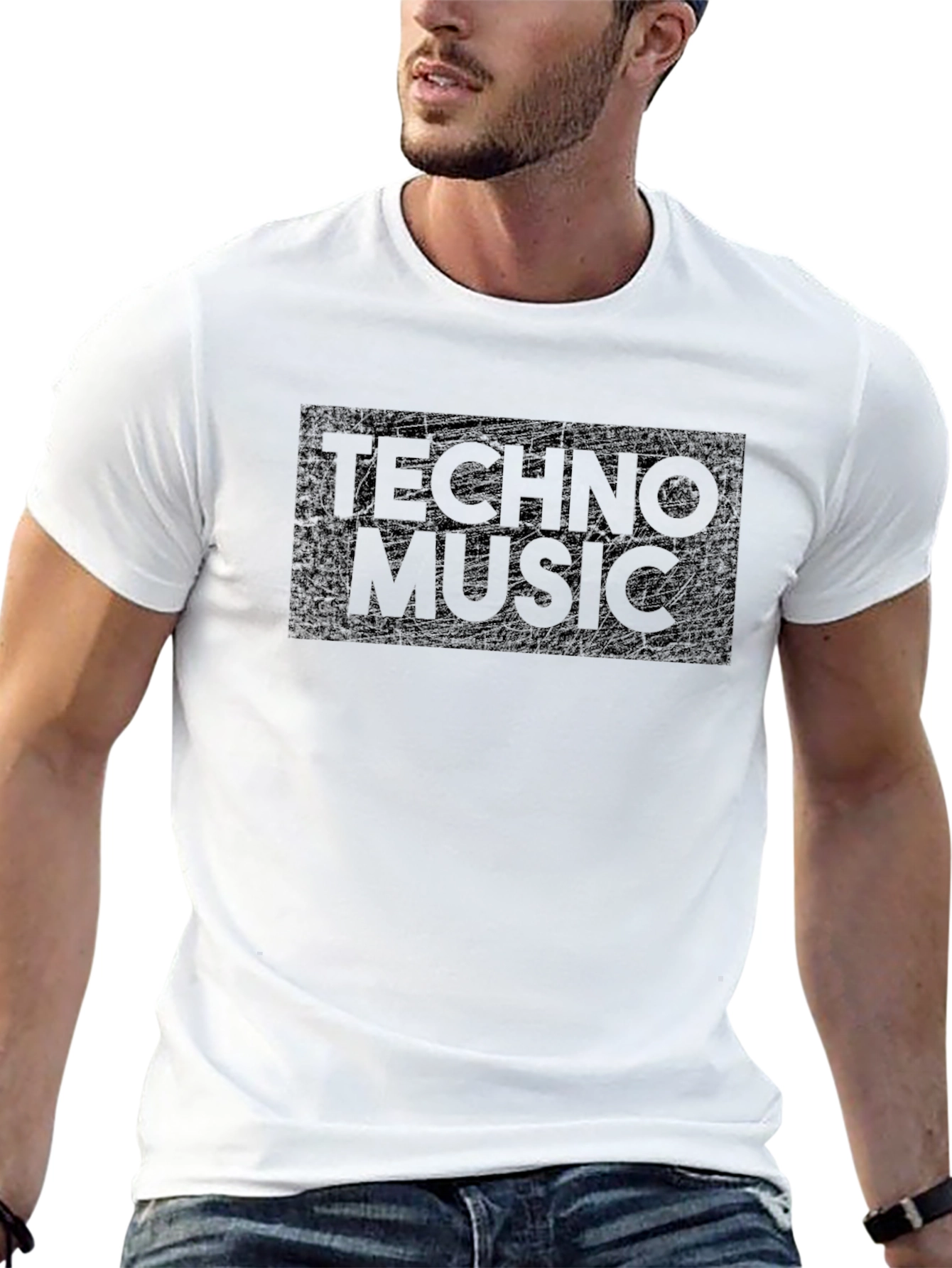 Techno Music T-Shirt - Black Graphic Tee