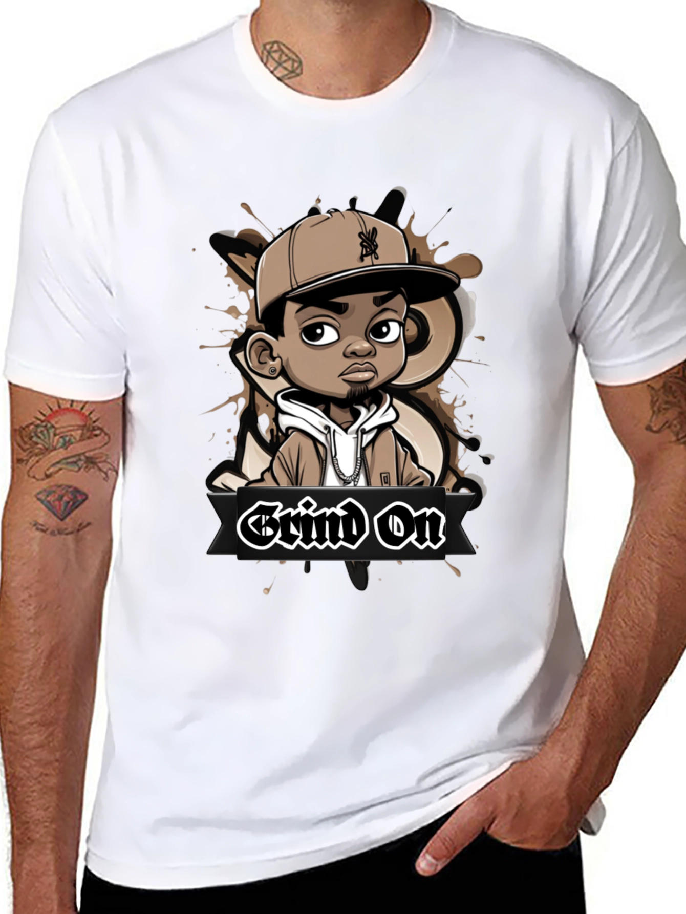 Grind On Graphic Tee - Cool Urban Style