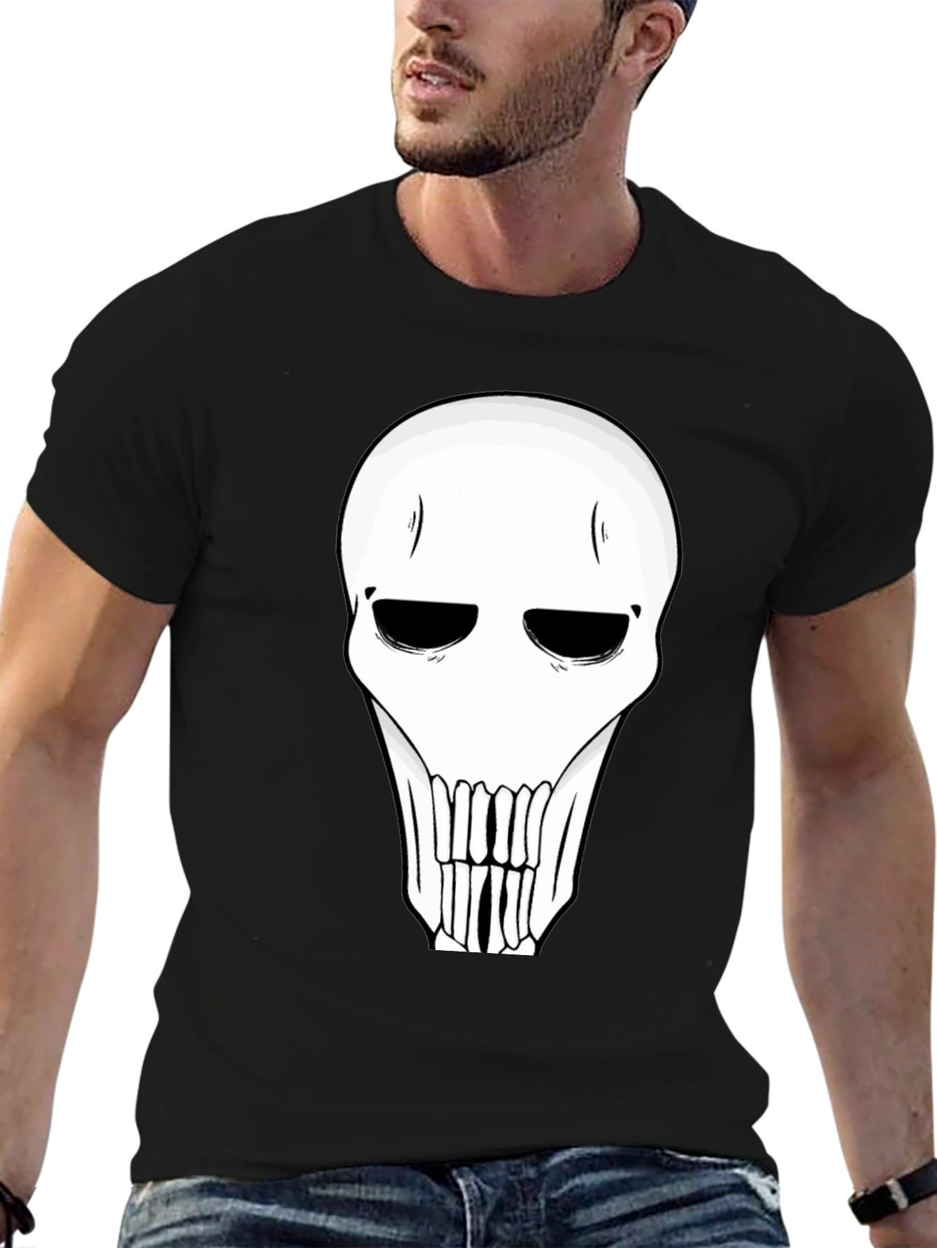 Skull Graphic Black T-Shirt for Men