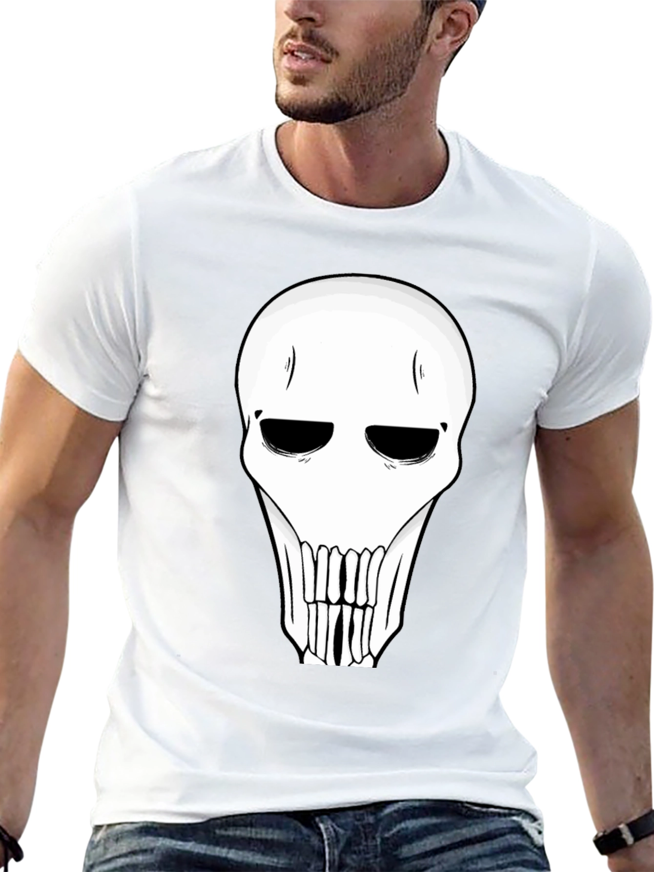 Skull Graphic Black T-Shirt for Men