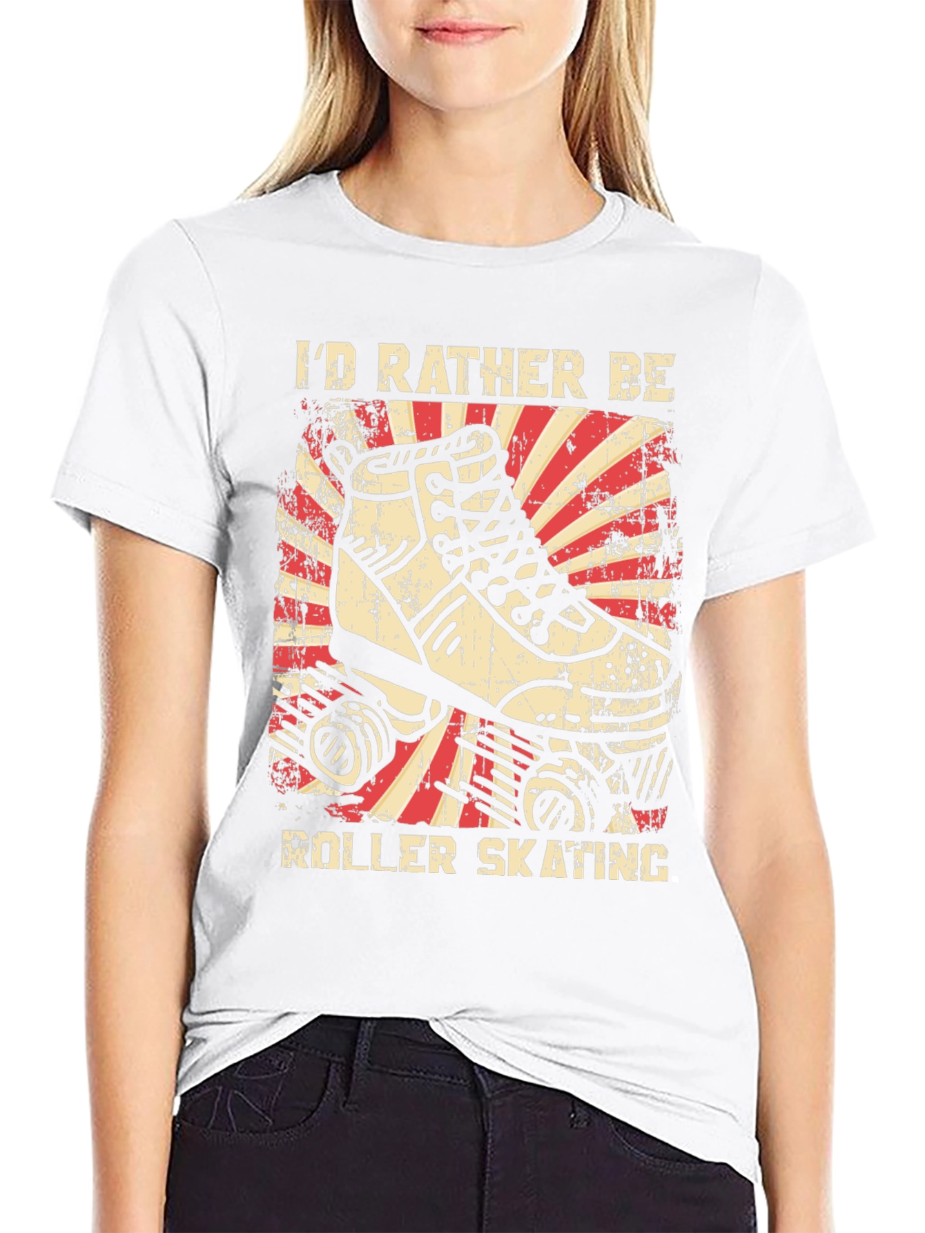 Roller Skating T-Shirt - Id Rather Be Skating!
