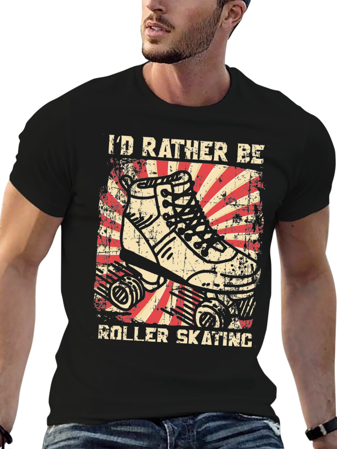Roller Skating T-Shirt - Id Rather Be Skating!