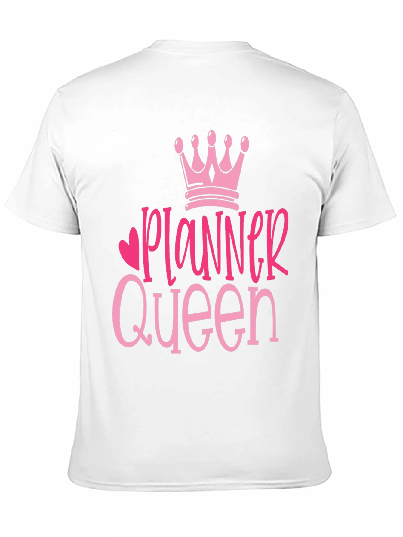 Planner Queen Graphic Tee - Black Cotton T-Shirt