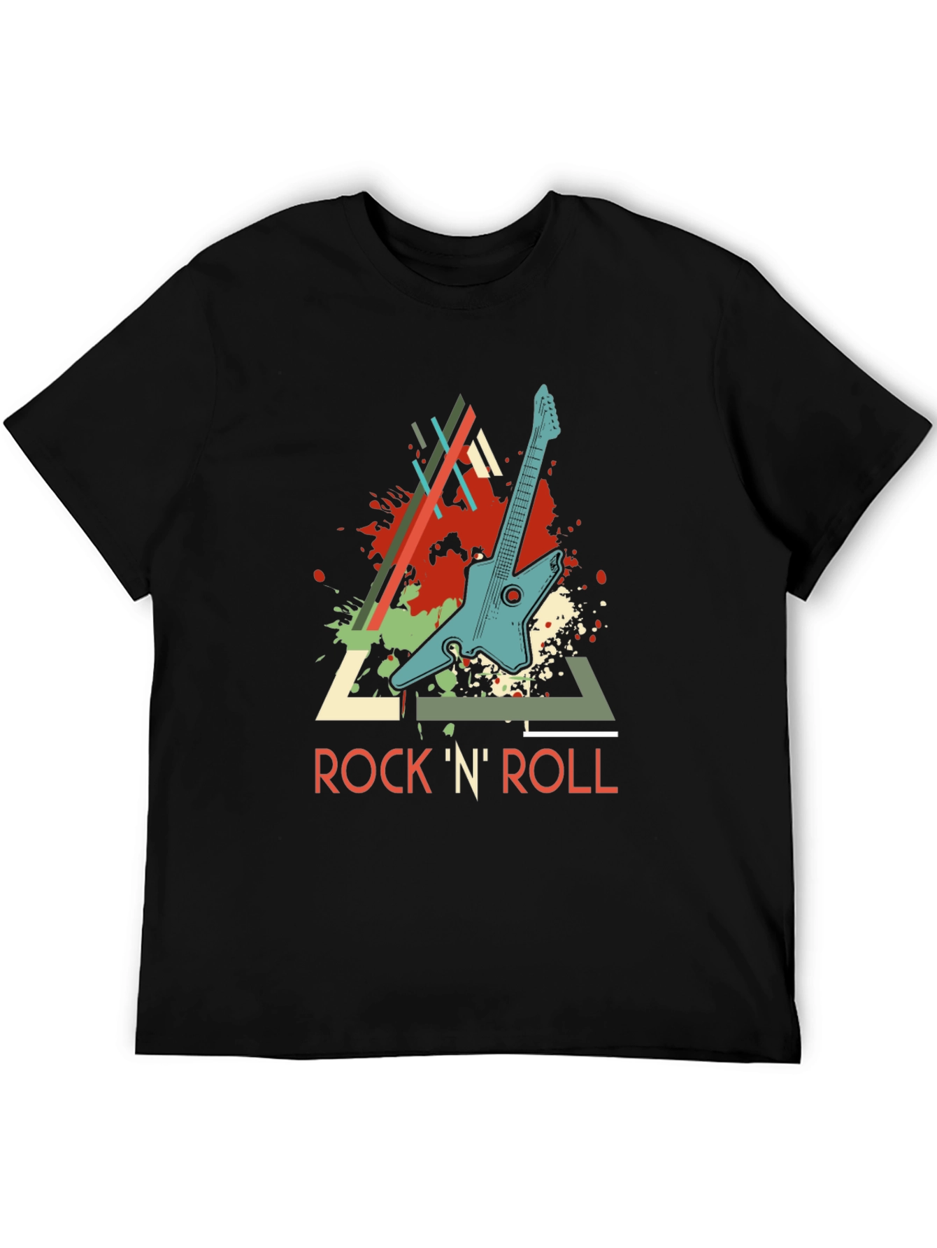 Rock N Roll Guitar Graphic T-Shirt