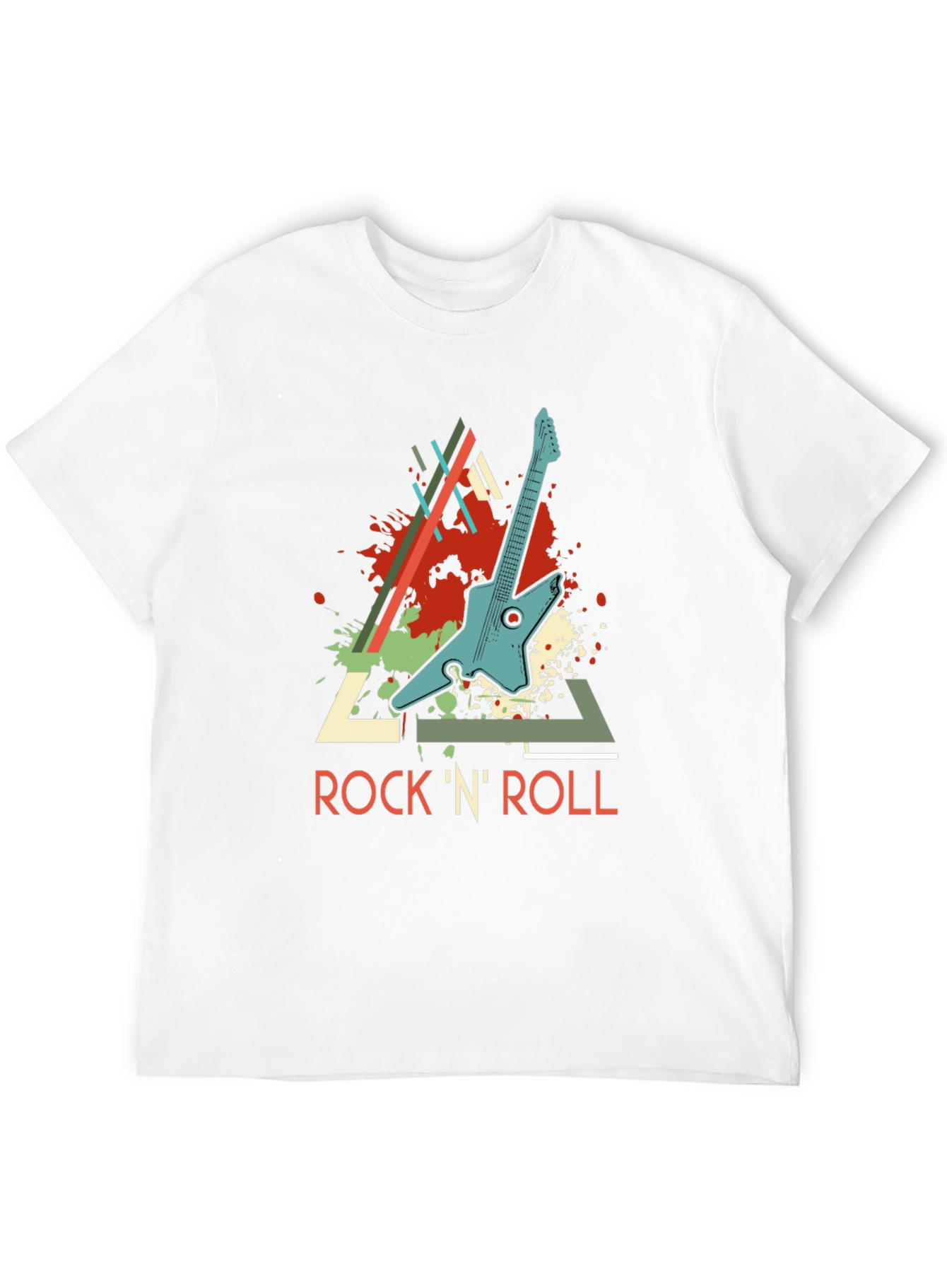 Rock N Roll Guitar Graphic T-Shirt