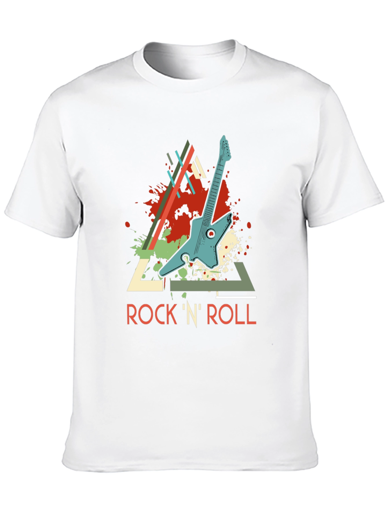 Rock N Roll Guitar Graphic T-Shirt