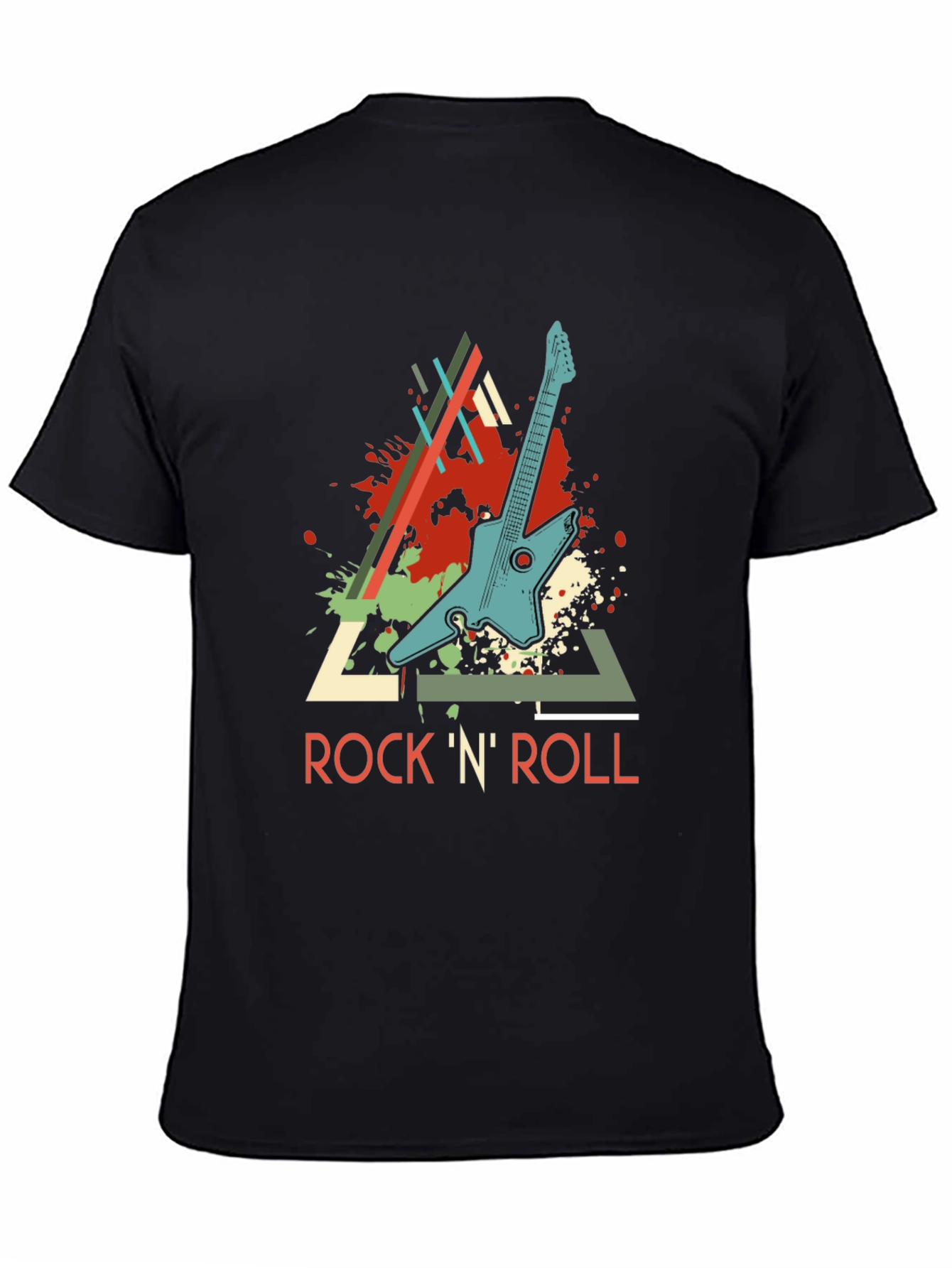 Rock N Roll Guitar Graphic T-Shirt