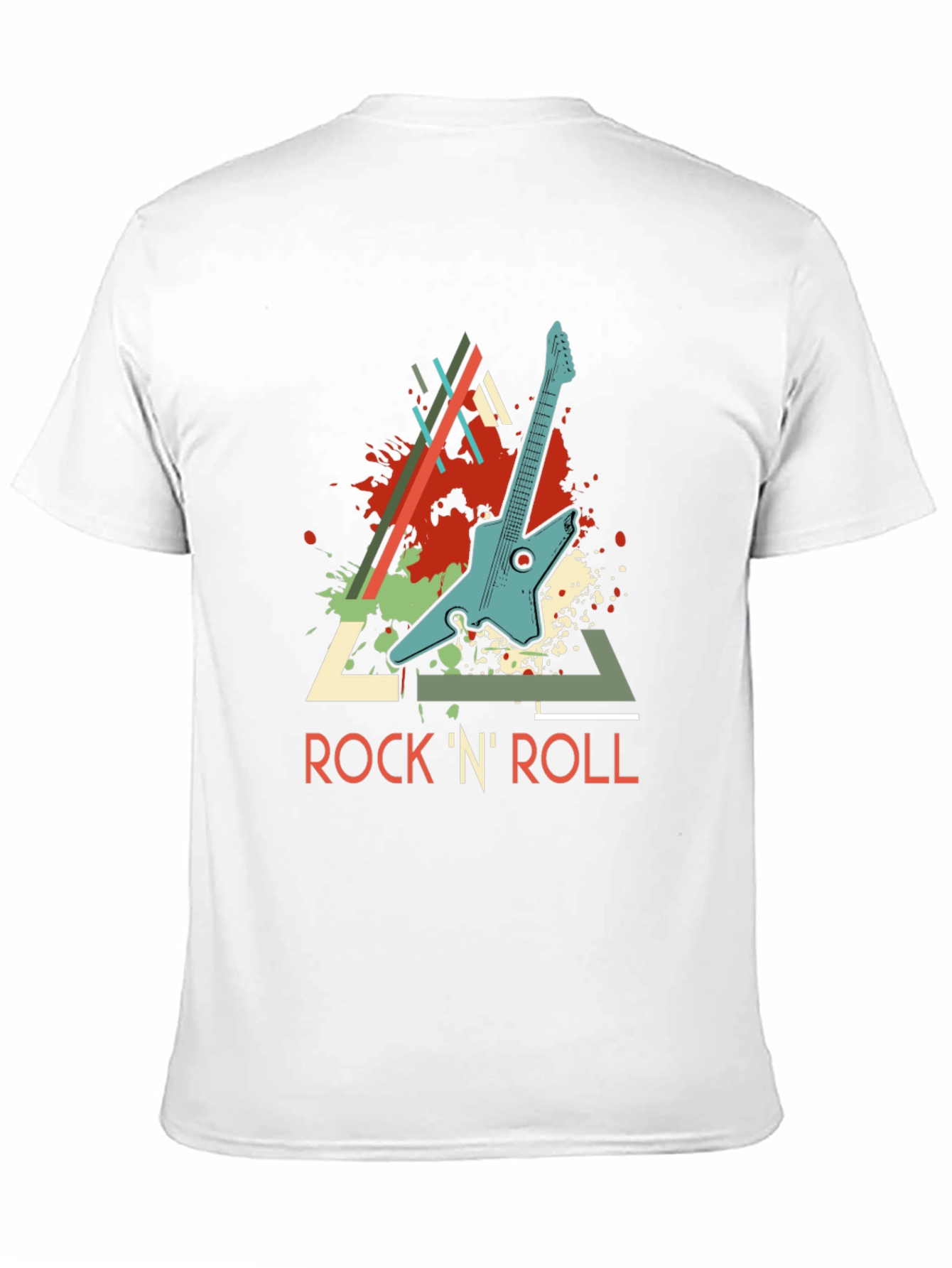 Rock N Roll Guitar Graphic T-Shirt