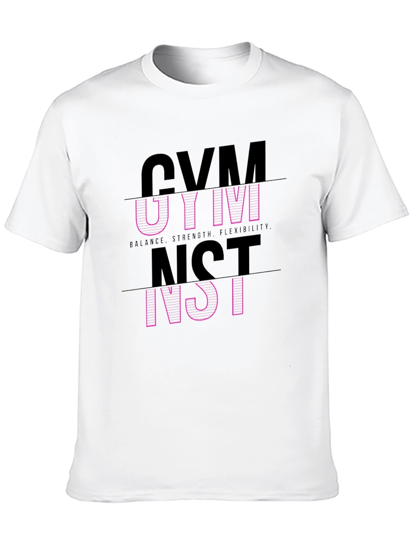 Gymnast Graphic Tee - Balance Strength Flexibility T-Shirt