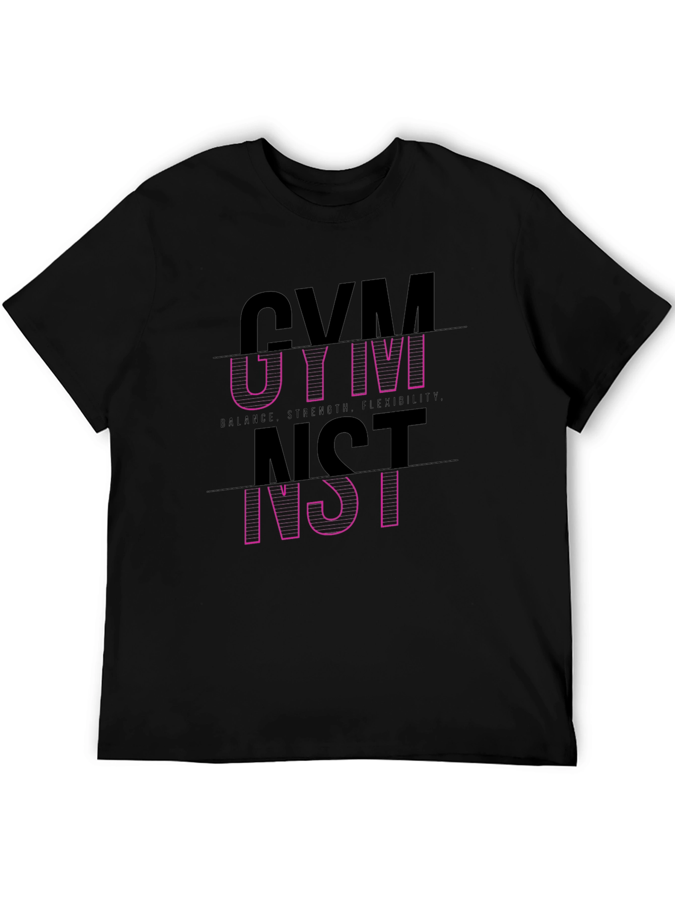 Gymnast Graphic Tee - Balance Strength Flexibility T-Shirt