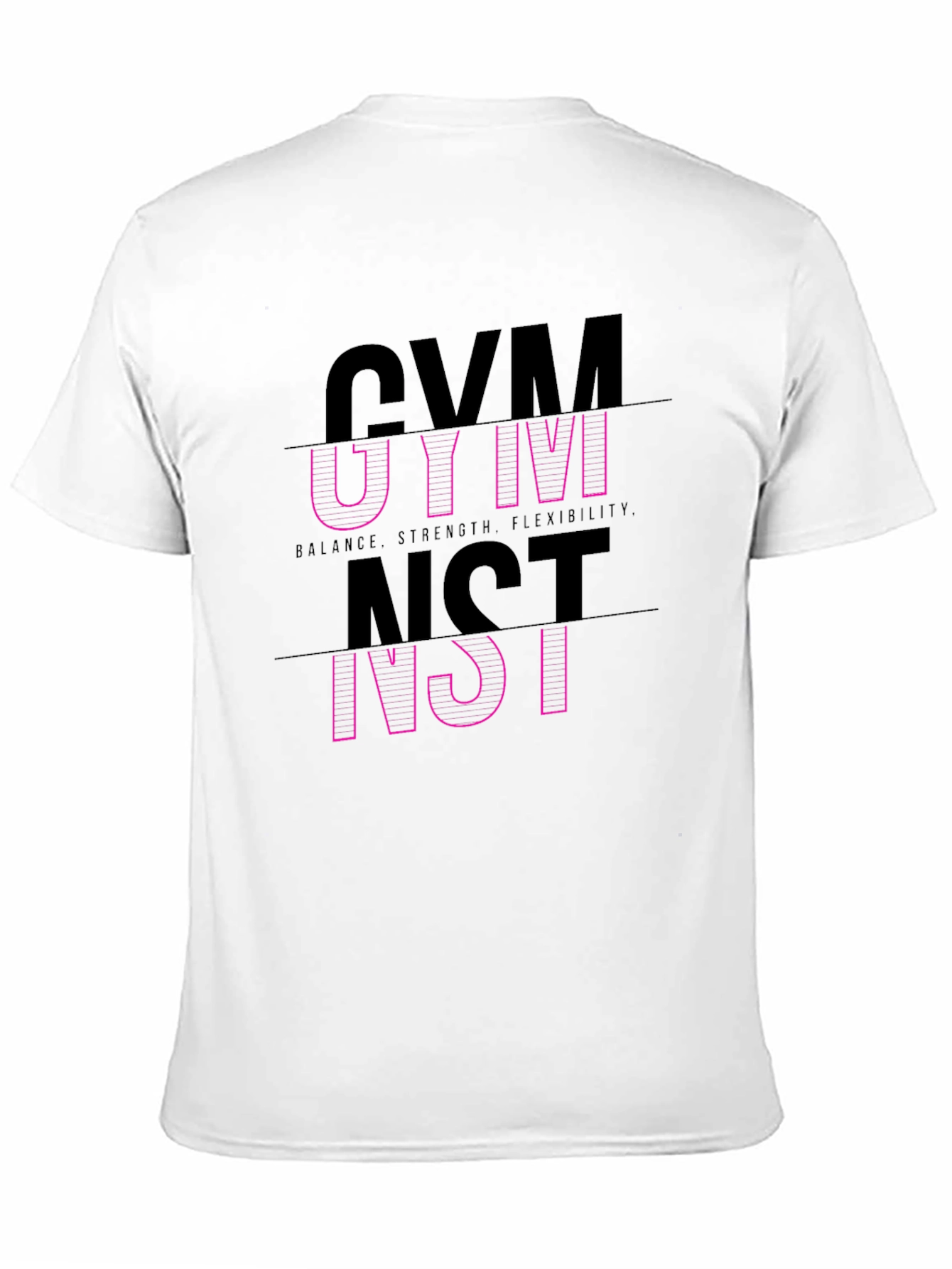 Gymnast Graphic Tee - Balance Strength Flexibility T-Shirt