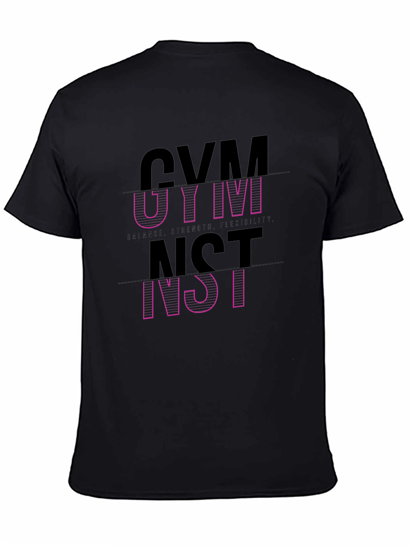 Gymnast Graphic Tee - Balance Strength Flexibility T-Shirt