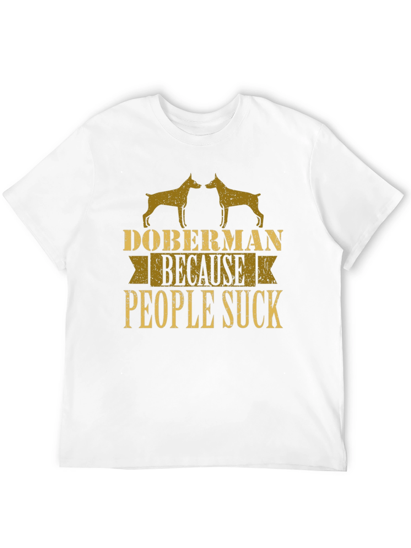 Doberman People Suck Graphic Tee