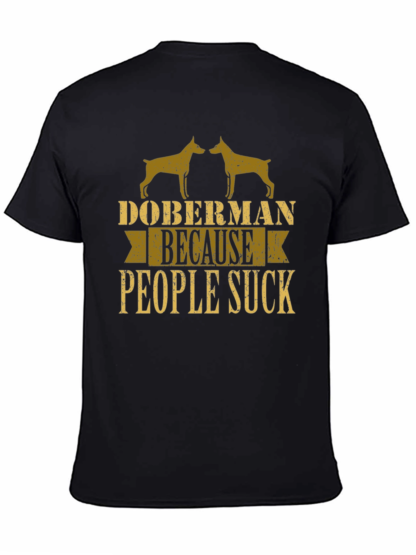 Doberman People Suck Graphic Tee