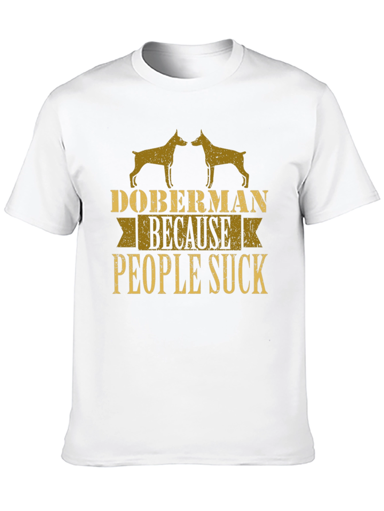 Doberman People Suck Graphic Tee