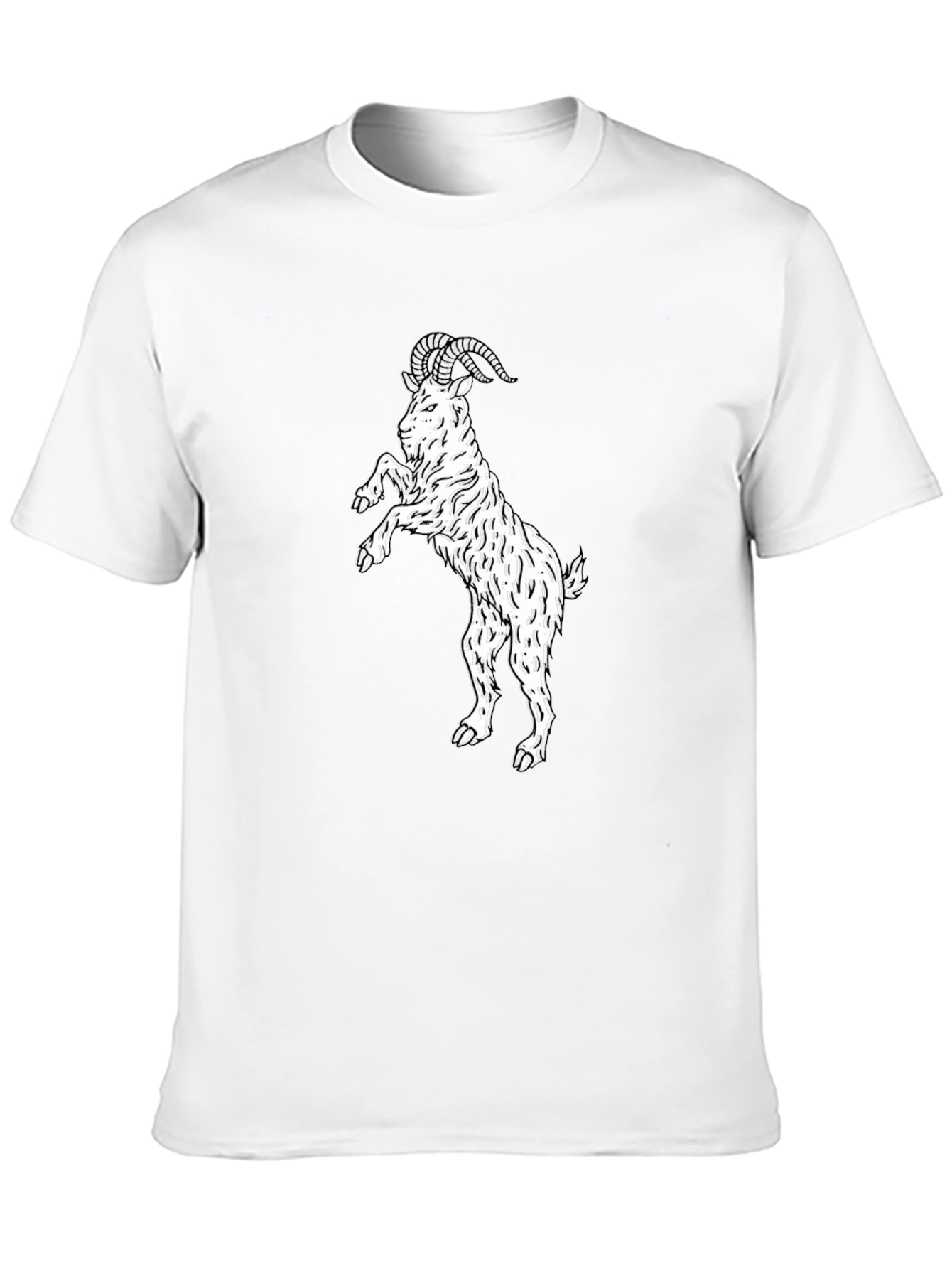 Black Goat Graphic Tee - Stand Out Style