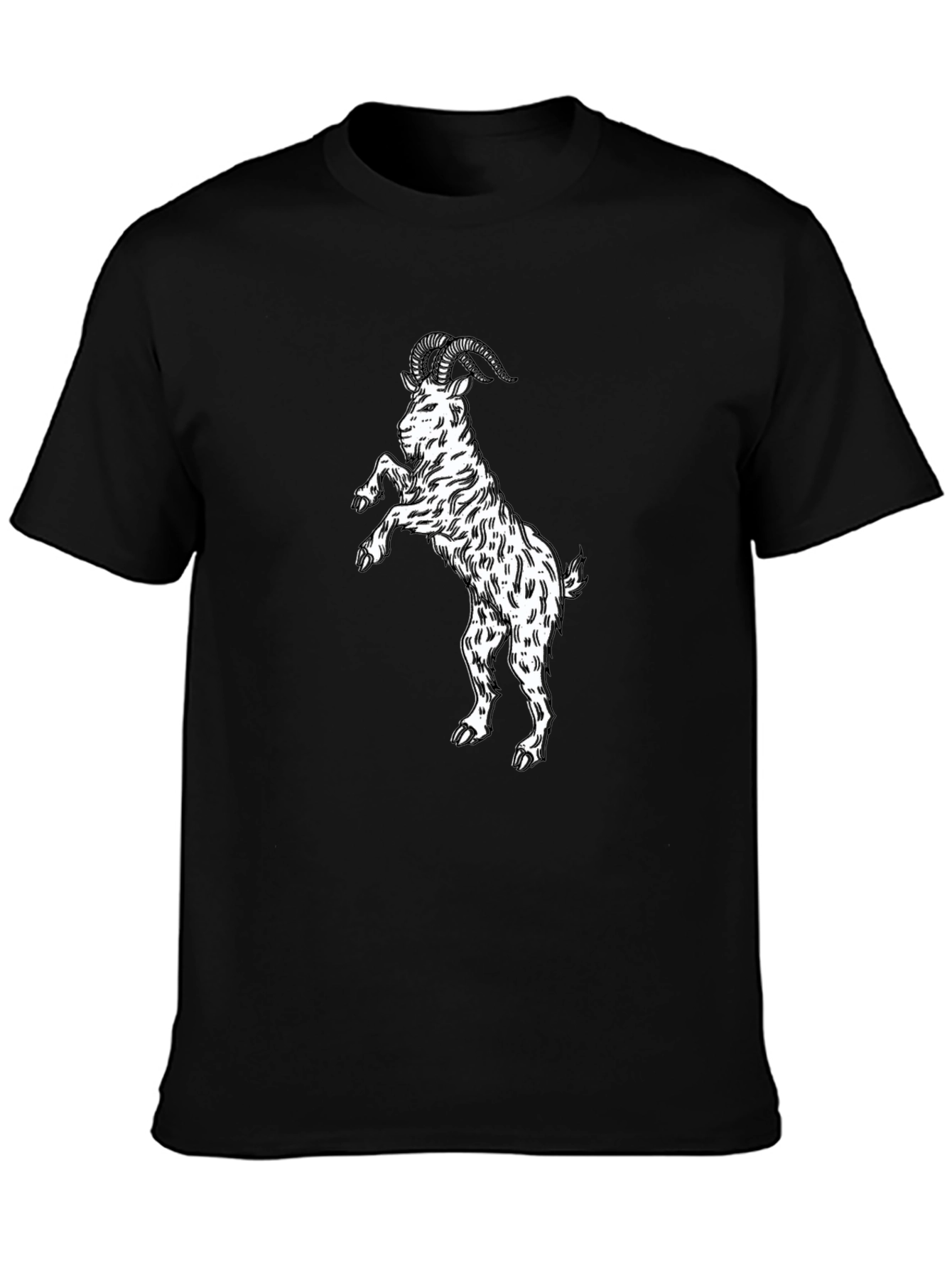 Black Goat Graphic Tee - Stand Out Style