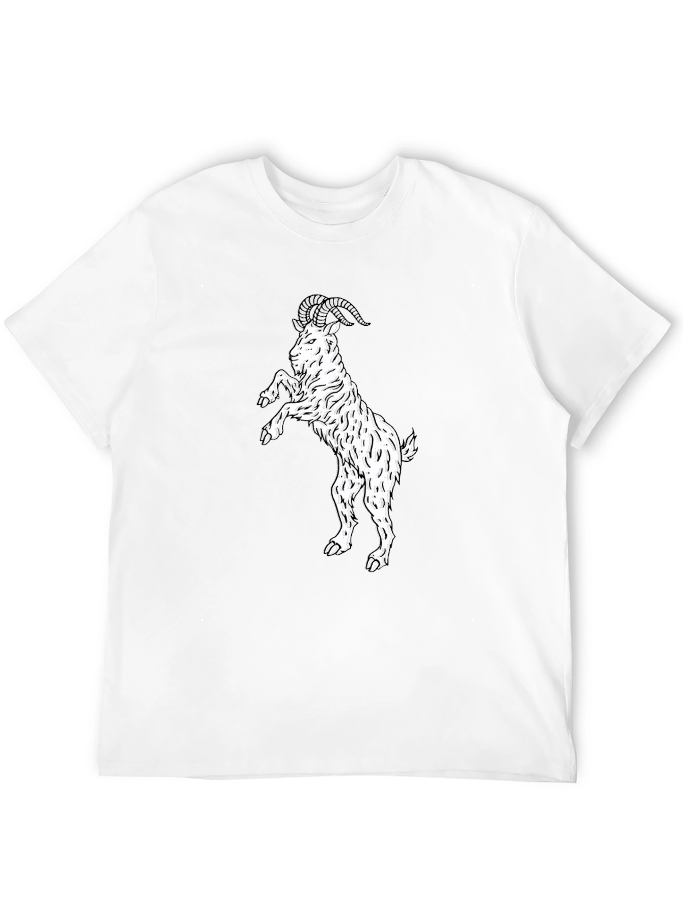 Black Goat Graphic Tee - Stand Out Style