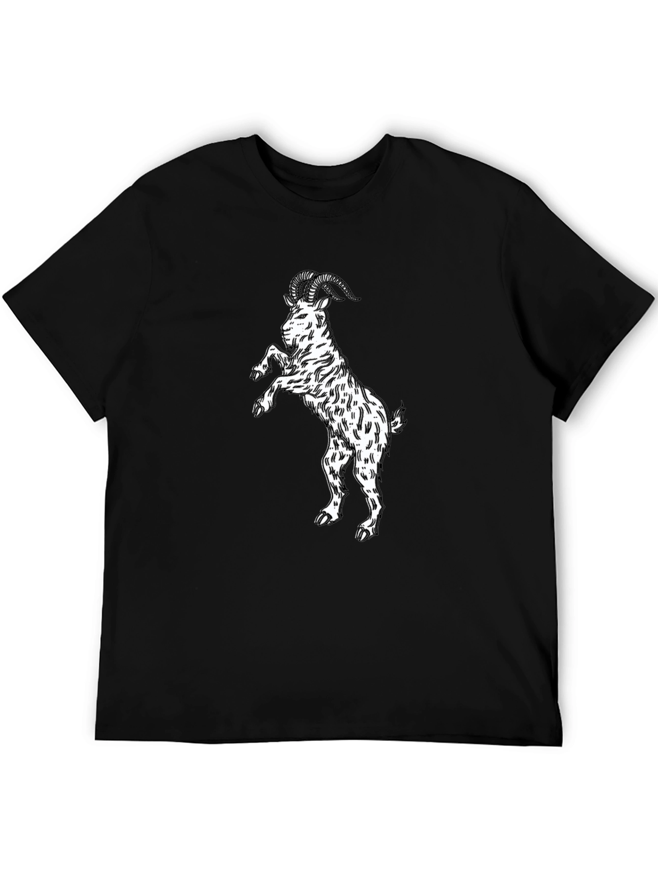 Black Goat Graphic Tee - Stand Out Style