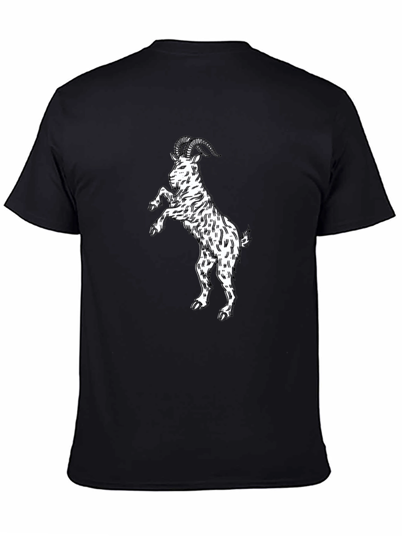 Black Goat Graphic Tee - Stand Out Style