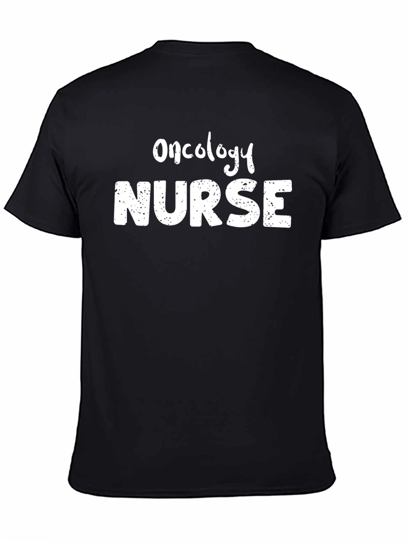 Oncology Nurse T-Shirt - Black Cotton Tee