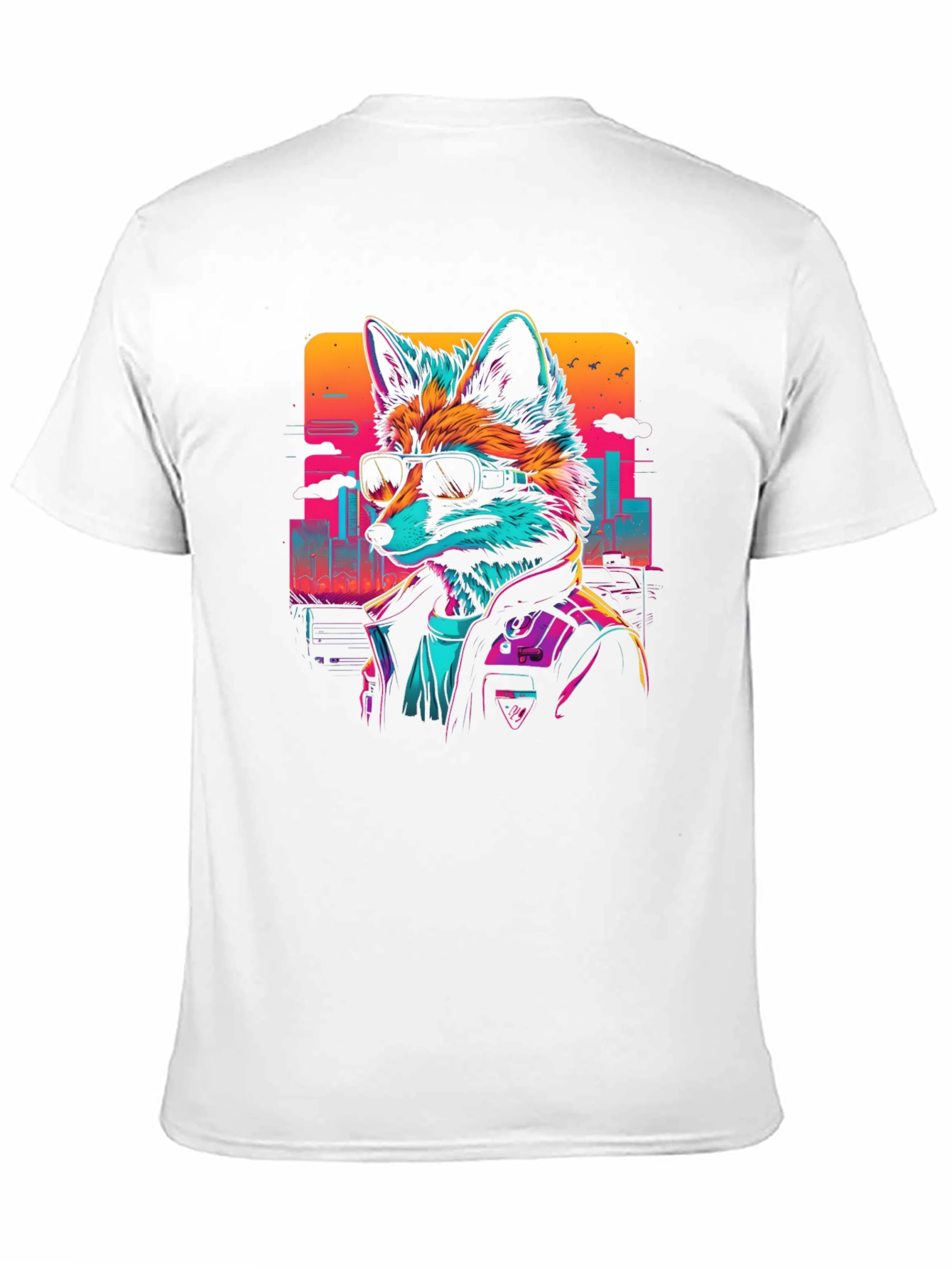 Retro Fox Graphic Tee - Cool Animal T-Shirt