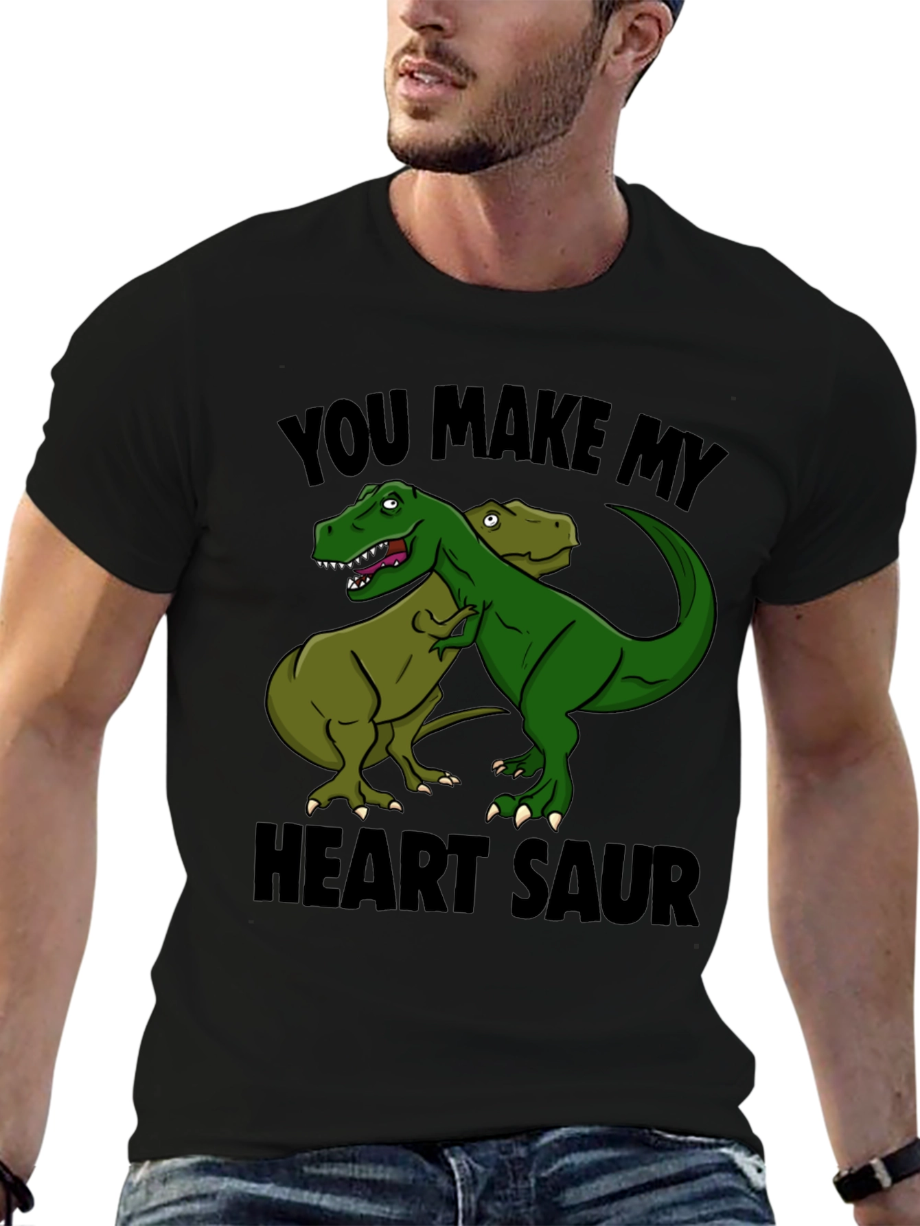 Heart Saur T-Shirt - Dinosaur Love Tee