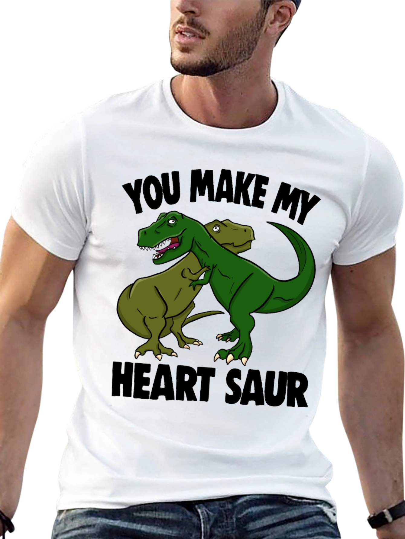 Heart Saur T-Shirt - Dinosaur Love Tee
