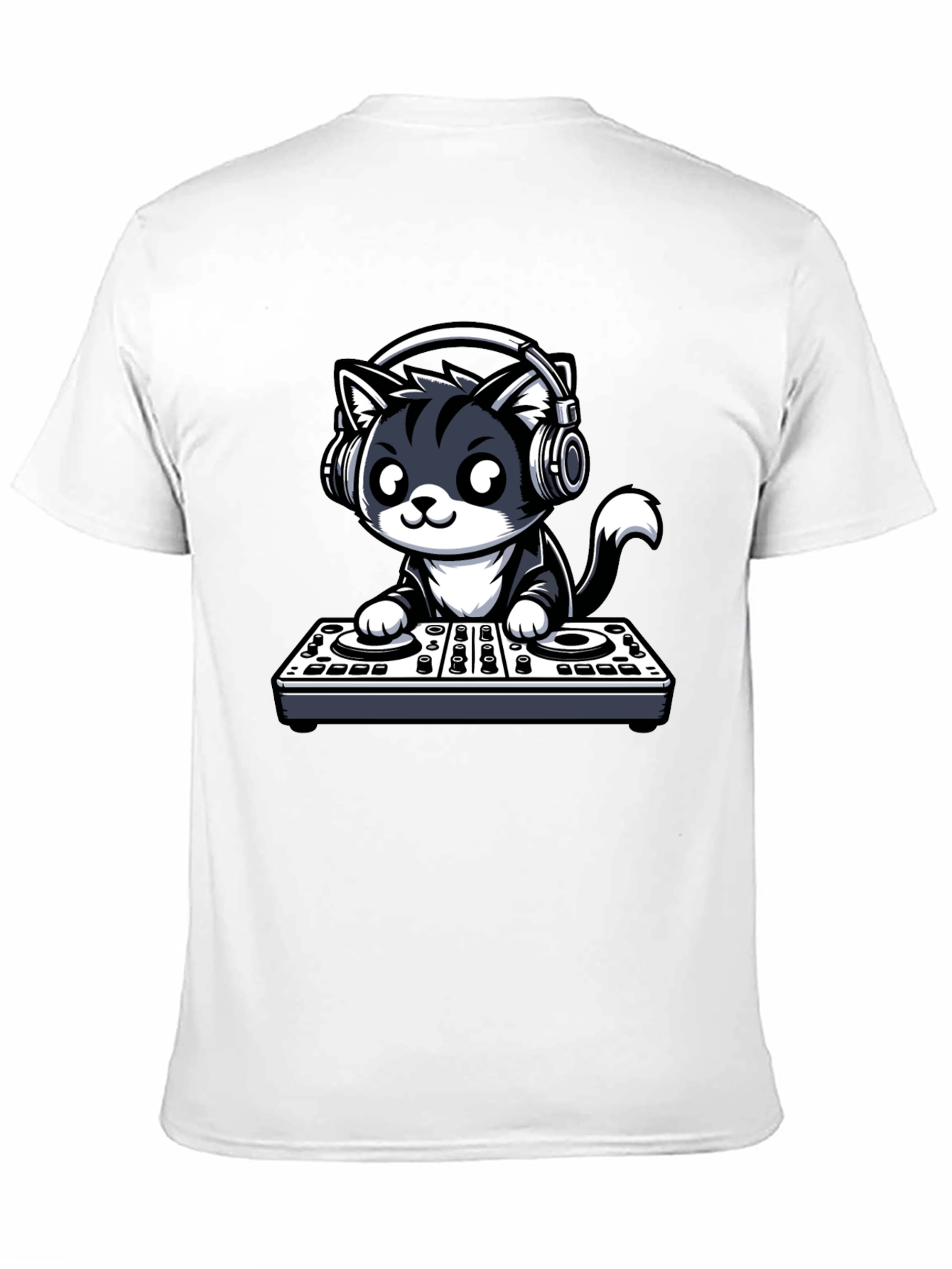 DJ Cat Graphic T-Shirt