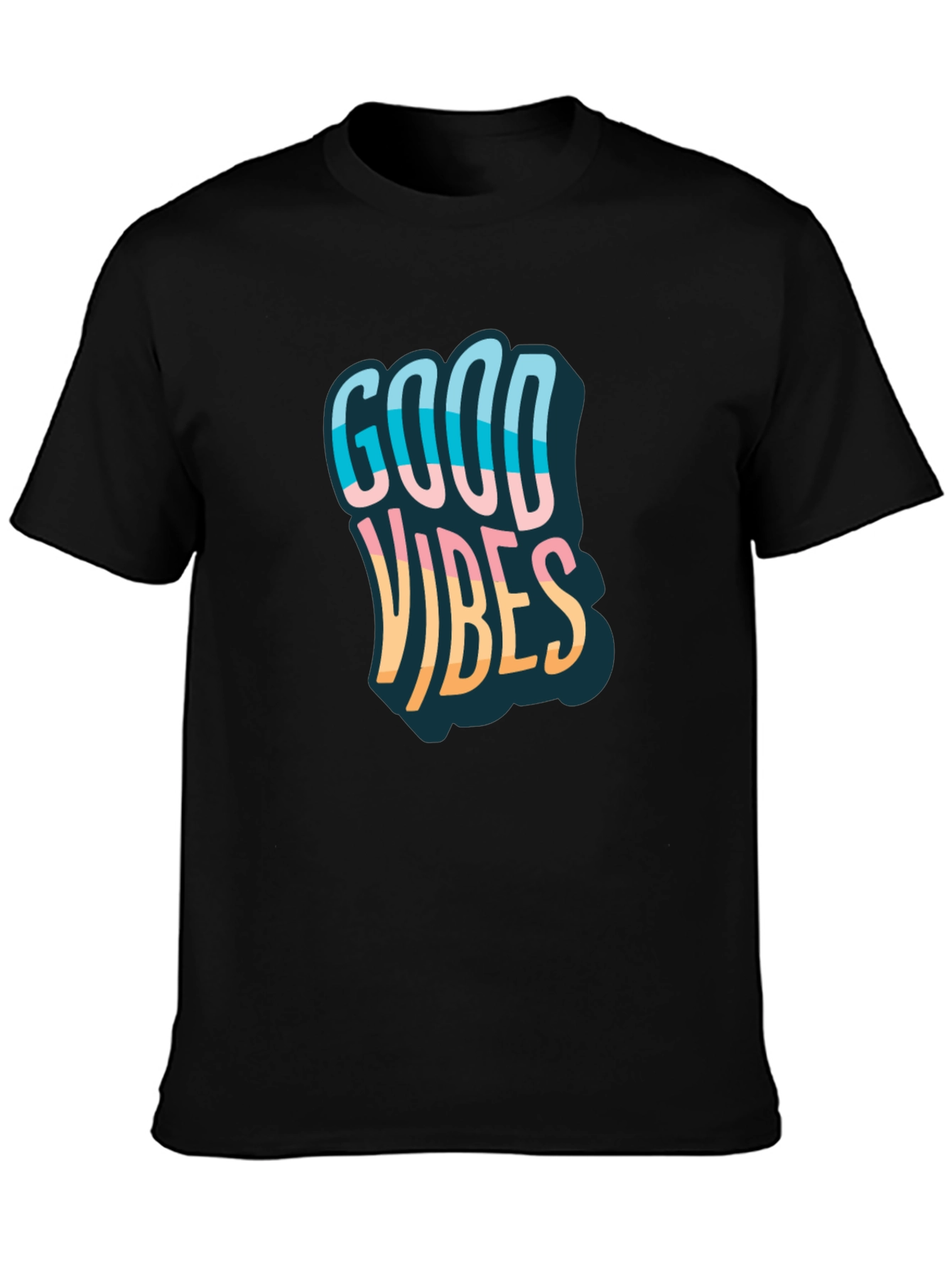 Good Vibes Graphic Tee - Mens Black T-Shirt