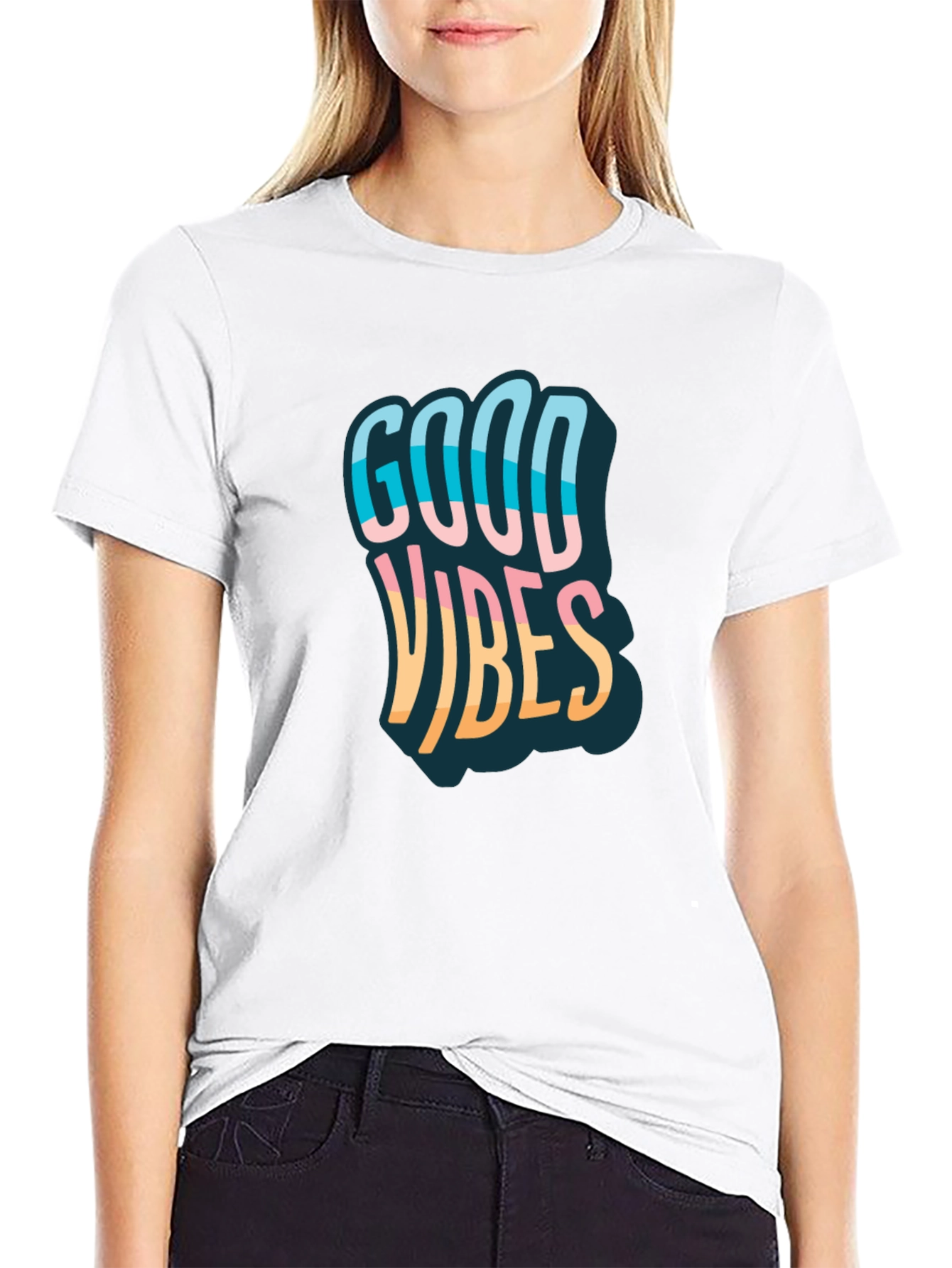 Good Vibes Graphic Tee - Mens Black T-Shirt