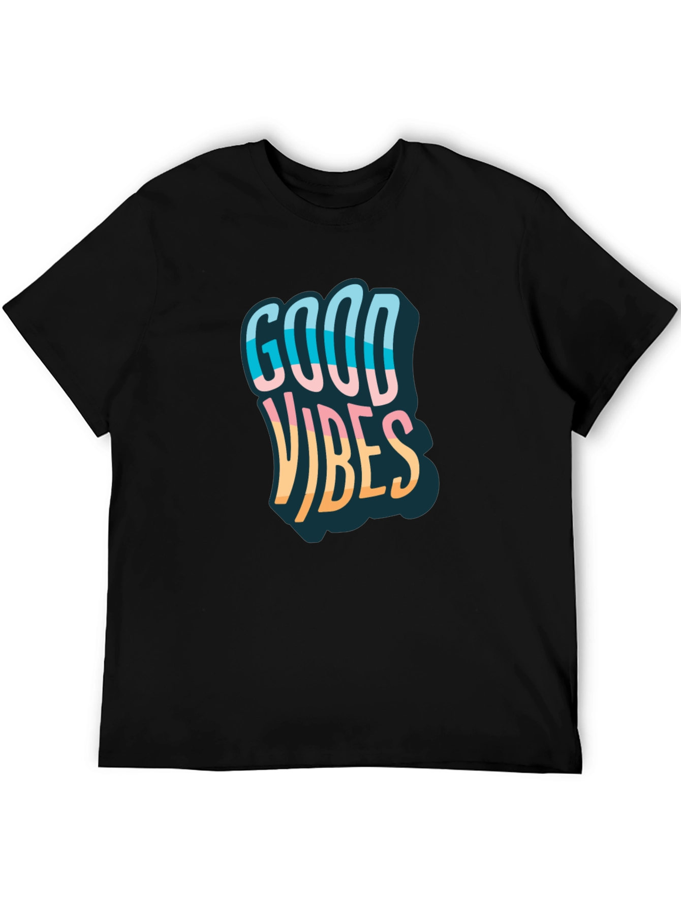 Good Vibes Graphic Tee - Mens Black T-Shirt