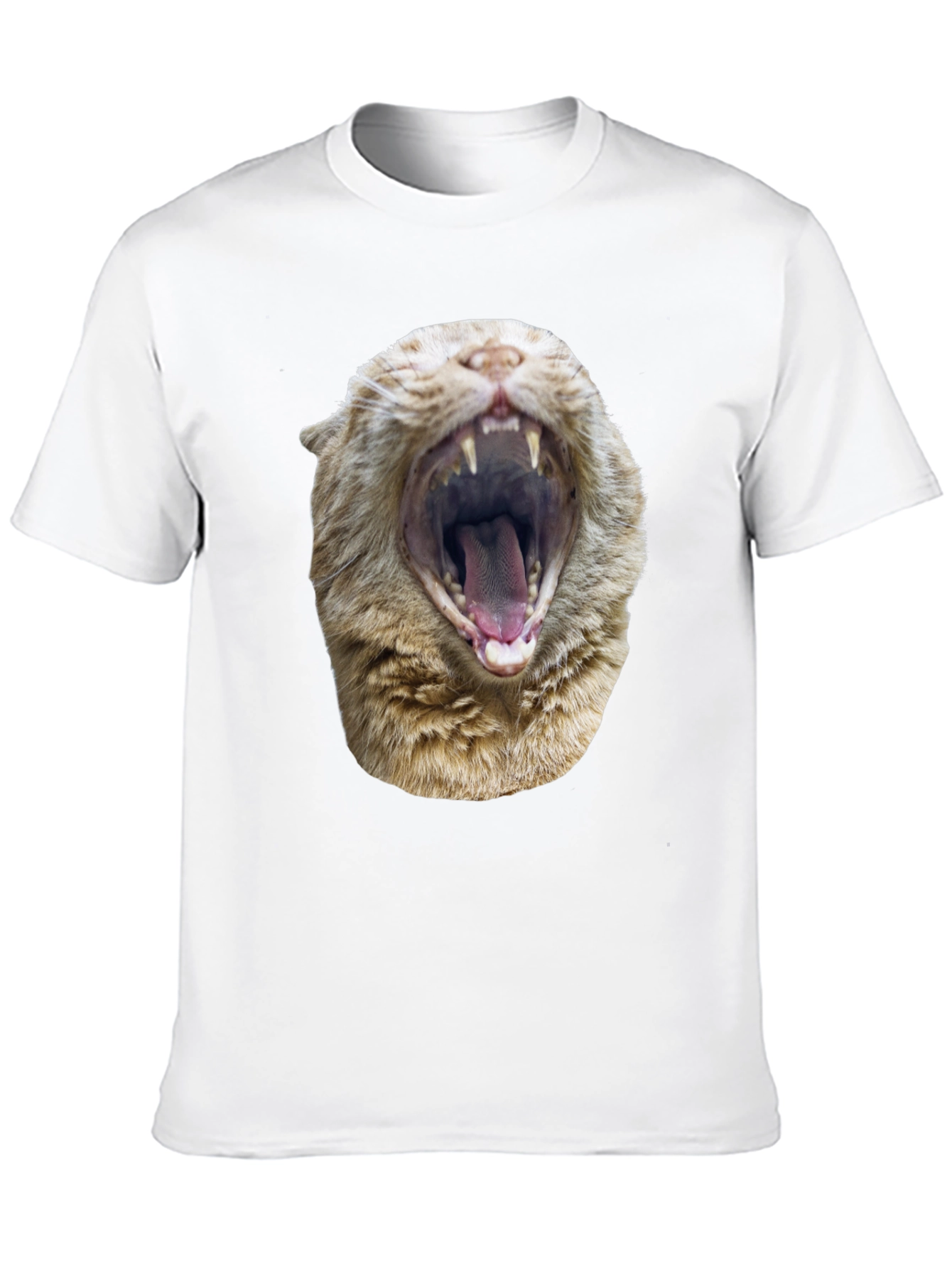 Roaring Cat Graphic Tee - Black Cotton Comfort