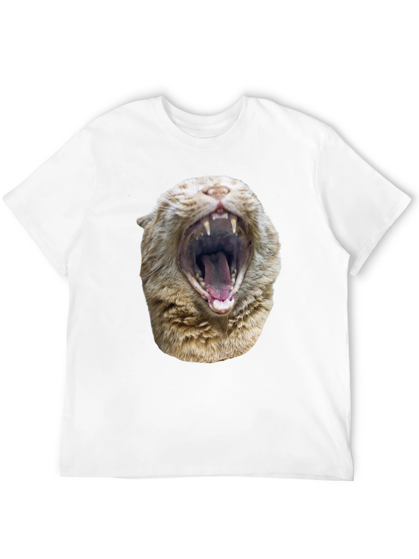 Roaring Cat Graphic Tee - Black Cotton Comfort