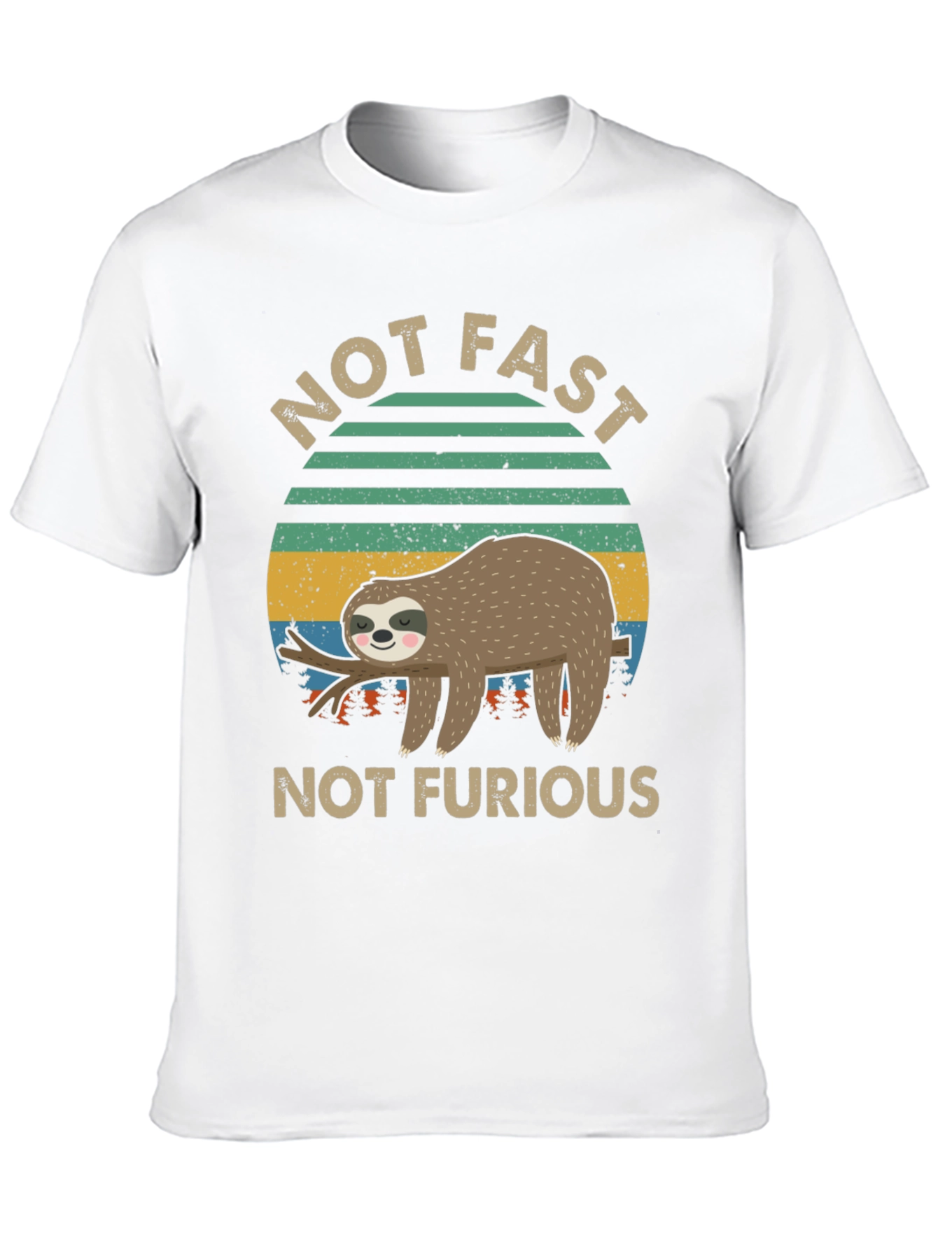 Not Fast Not Furious Sloth Graphic Tee