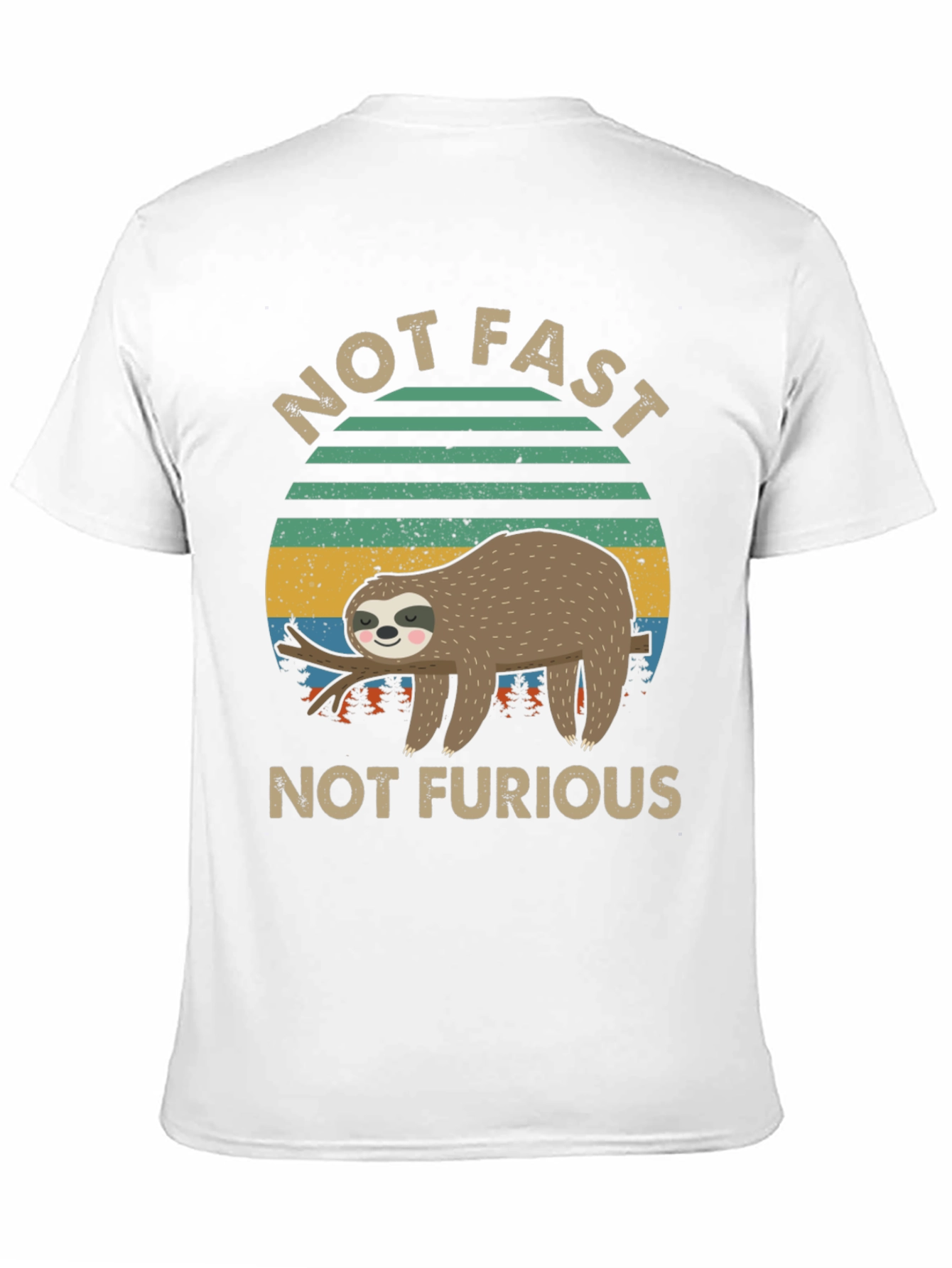 Not Fast Not Furious Sloth Graphic Tee